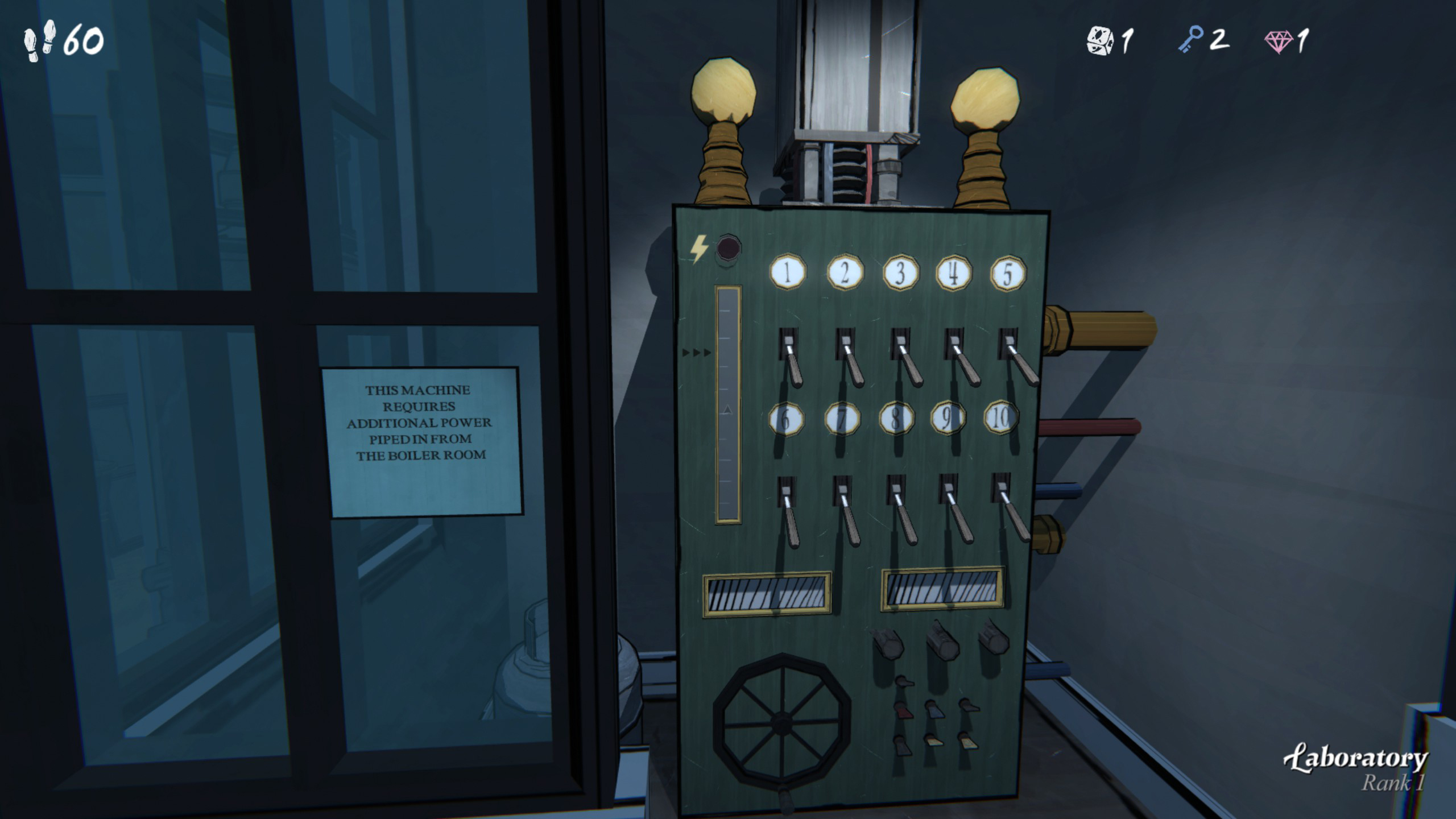 A boiler with 10 switches on it