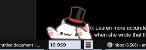 One of the biggest games on Steam right now is Bongo Cat, a cat with a hat who smacks your Windows taskbar like a bongo drum when you type