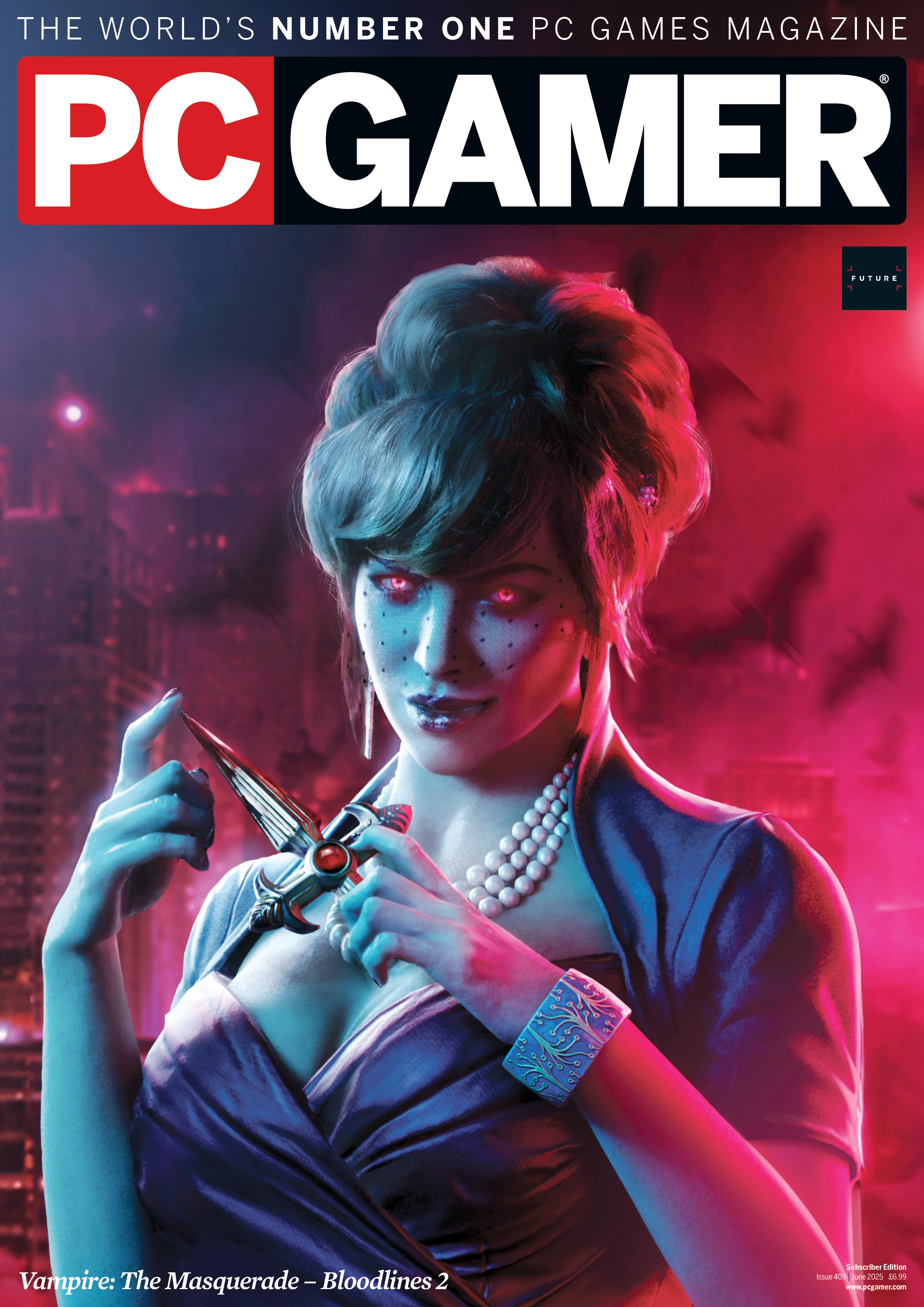 PC Gamer magazine issue 409 Vampire The Masquerade Bloodlines 2