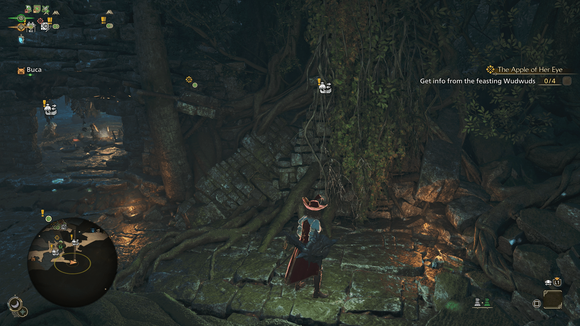 An image showing the vines in the Wudwud hideout in Monster Hunter Wilds. An image showing the vines in the Wudwud hideout in Monster Hunter Wilds.