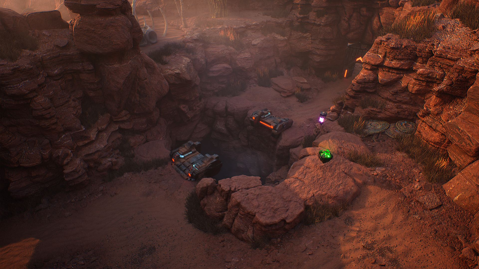 A rocky desert
