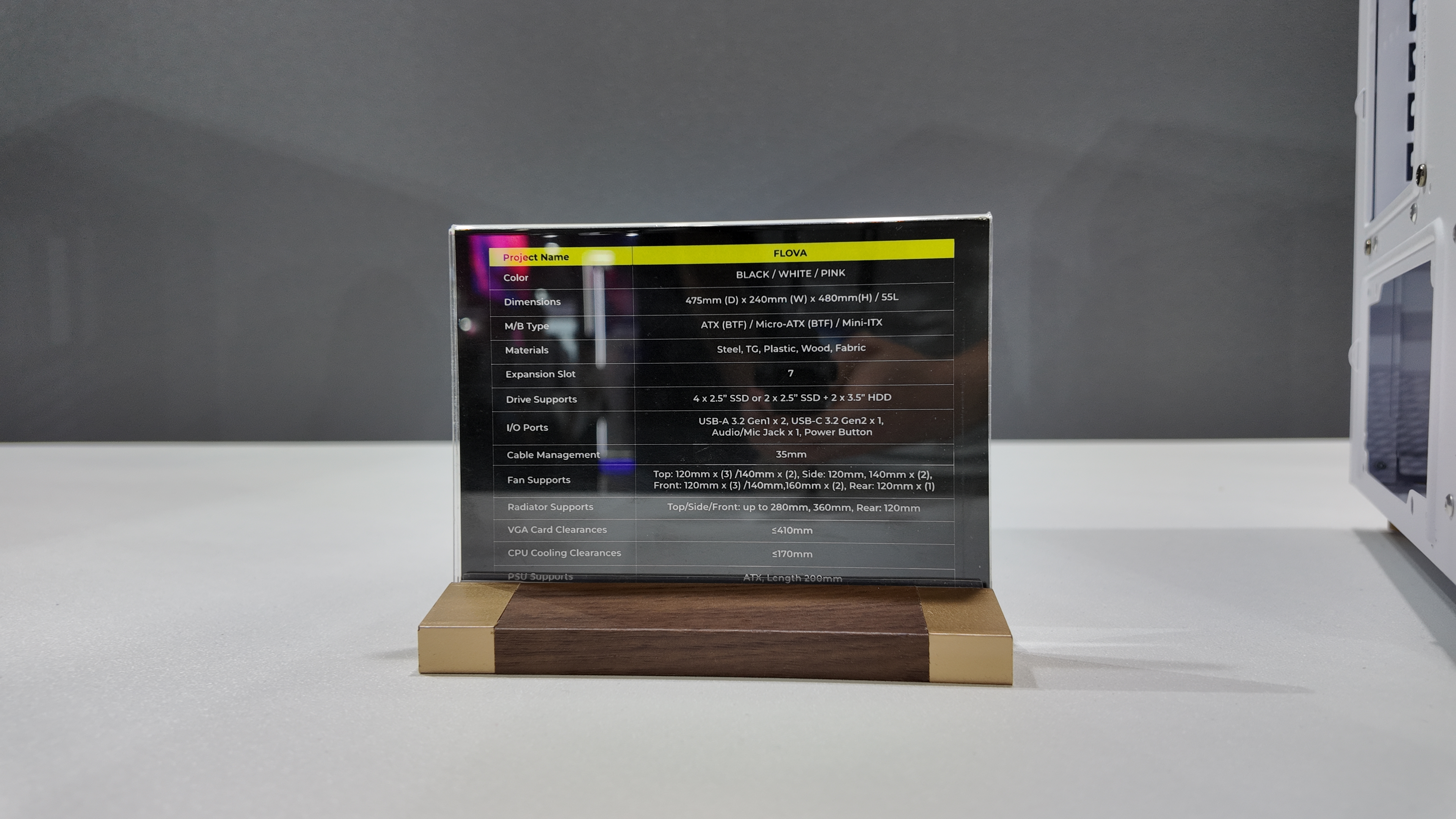 Tryx's Computex 2025 booth, showcasing various new PC cases and coolers.