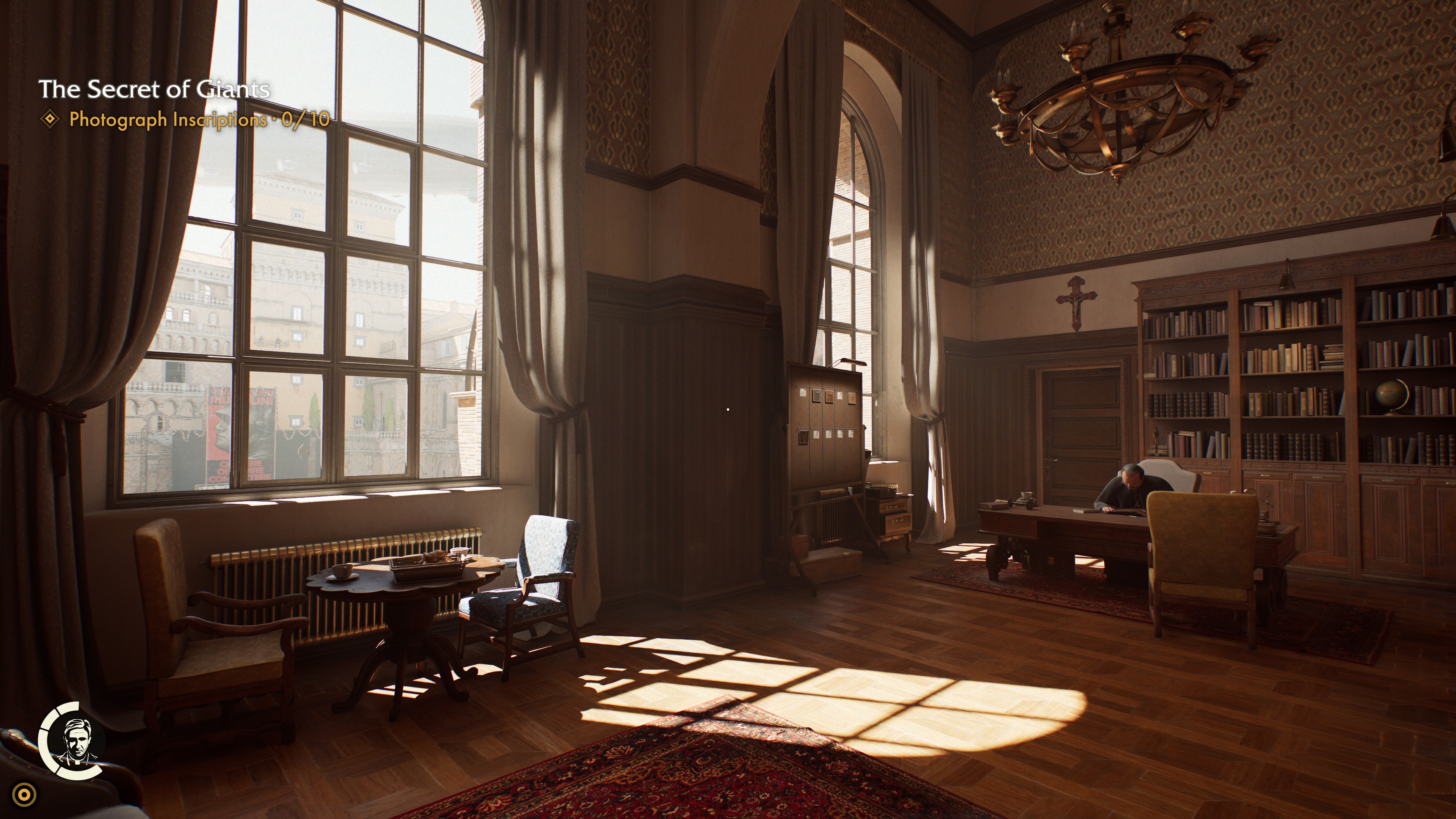 A screenshot of the PC version of Indiana Jones and the Great Circle, with path tracing enabled in the graphics settings.
