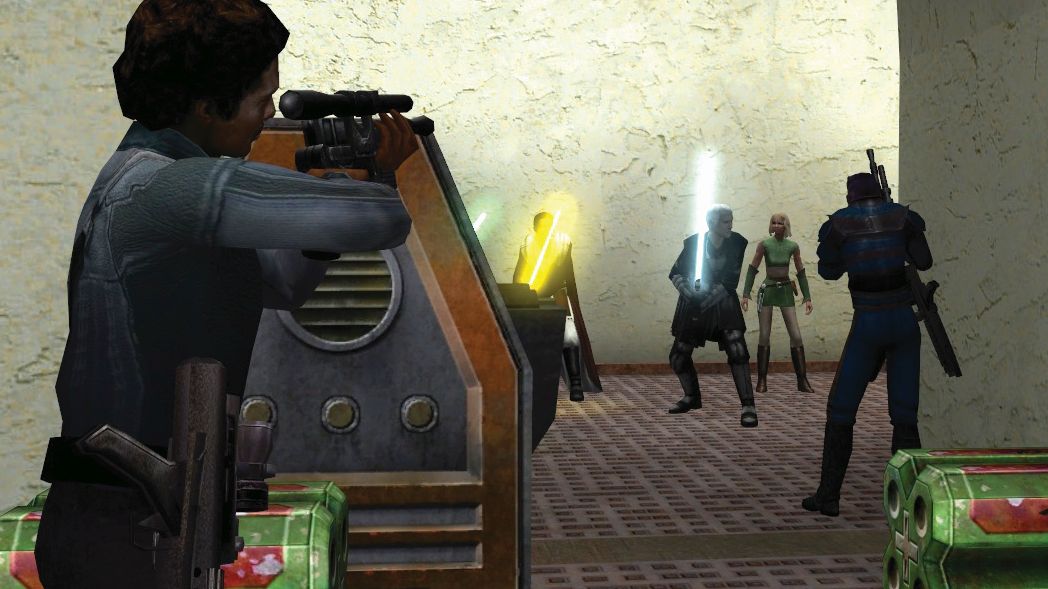 A screenshot of the PC version of Star Wars Jedi Knight: Jedi Academy