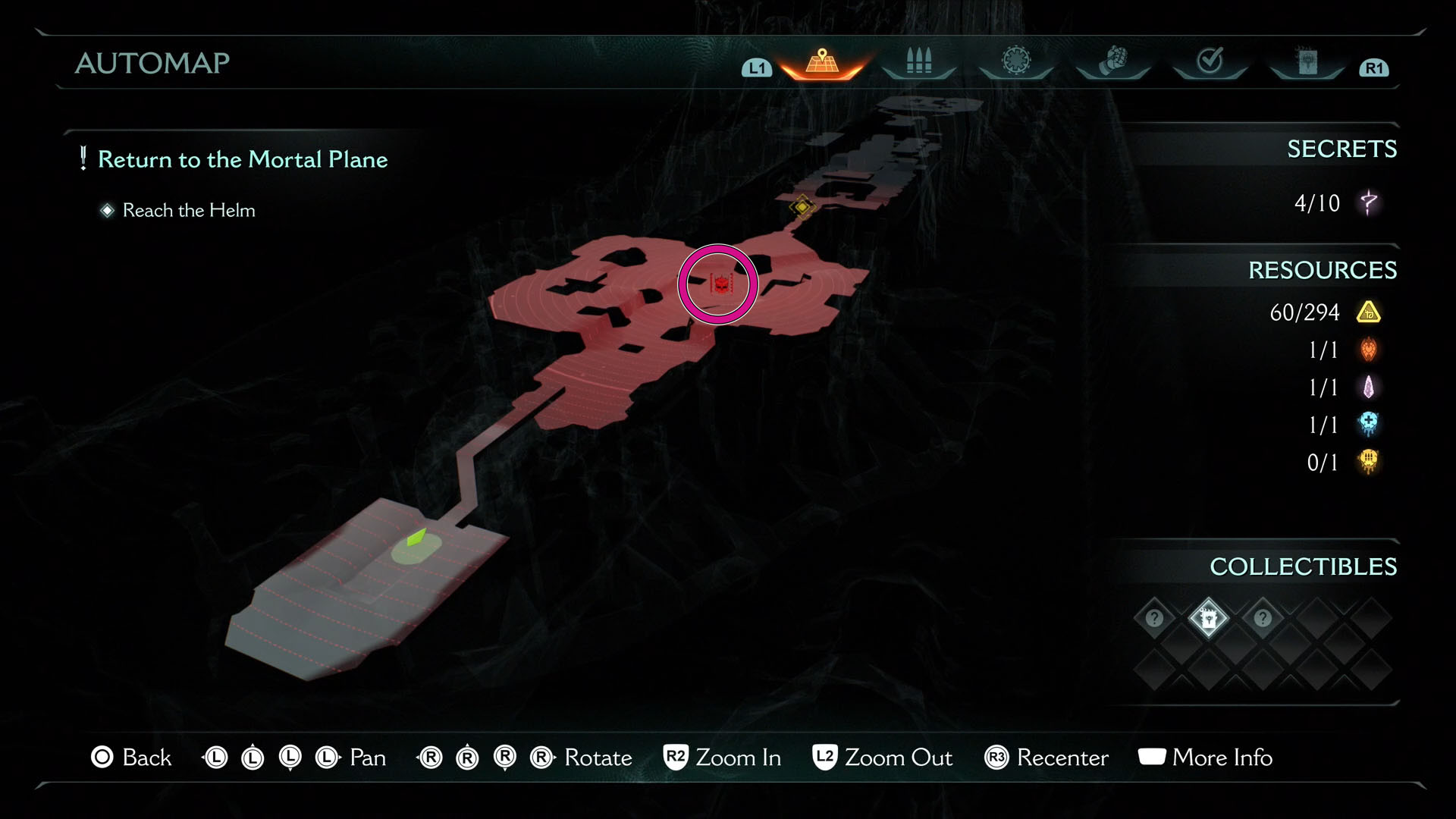 A Doom: The Dark Ages screenshot showing the location on a map of where the Chapter 19’s leader is located. A Doom: The Dark Ages screenshot showing the location on a map of where the Chapter 19’s leader is located.