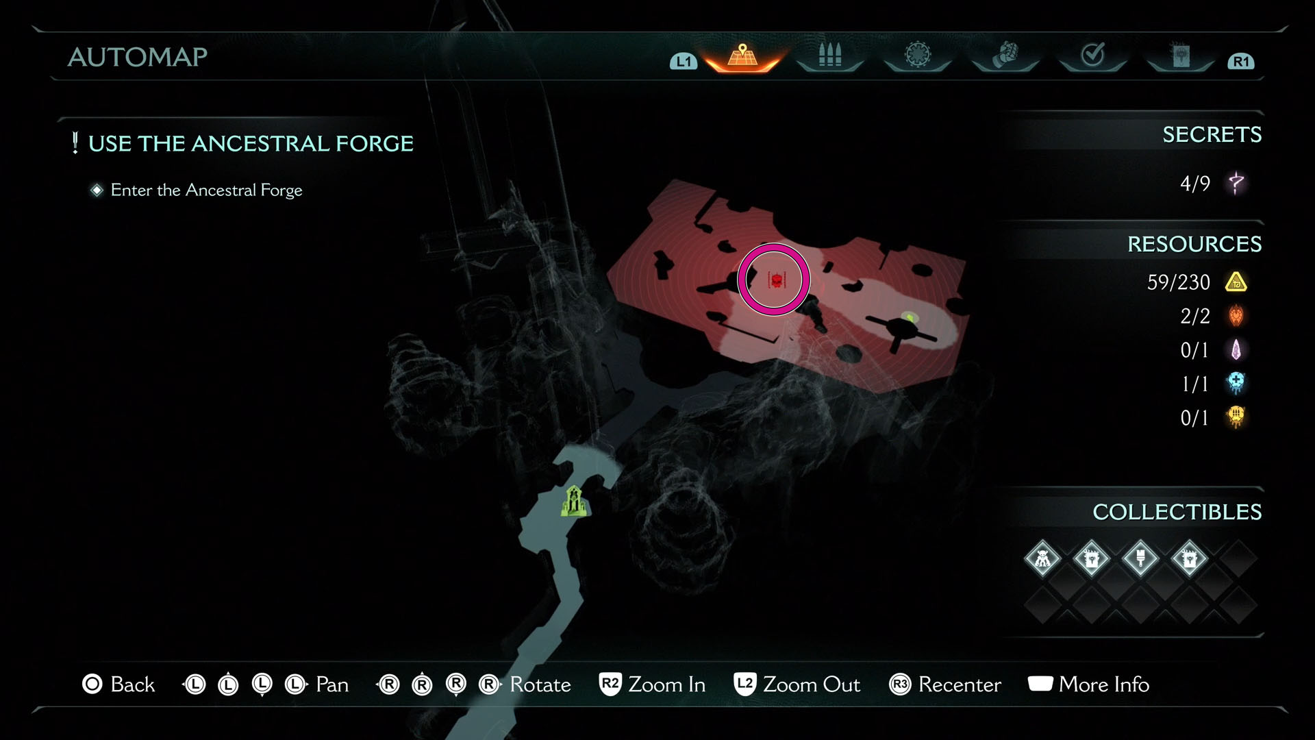 A Doom: The Dark Ages screenshot showing Chapter 9’s map and the location of the leader of this chapter. A Doom: The Dark Ages screenshot showing Chapter 9’s map and the location of the leader of this chapter.