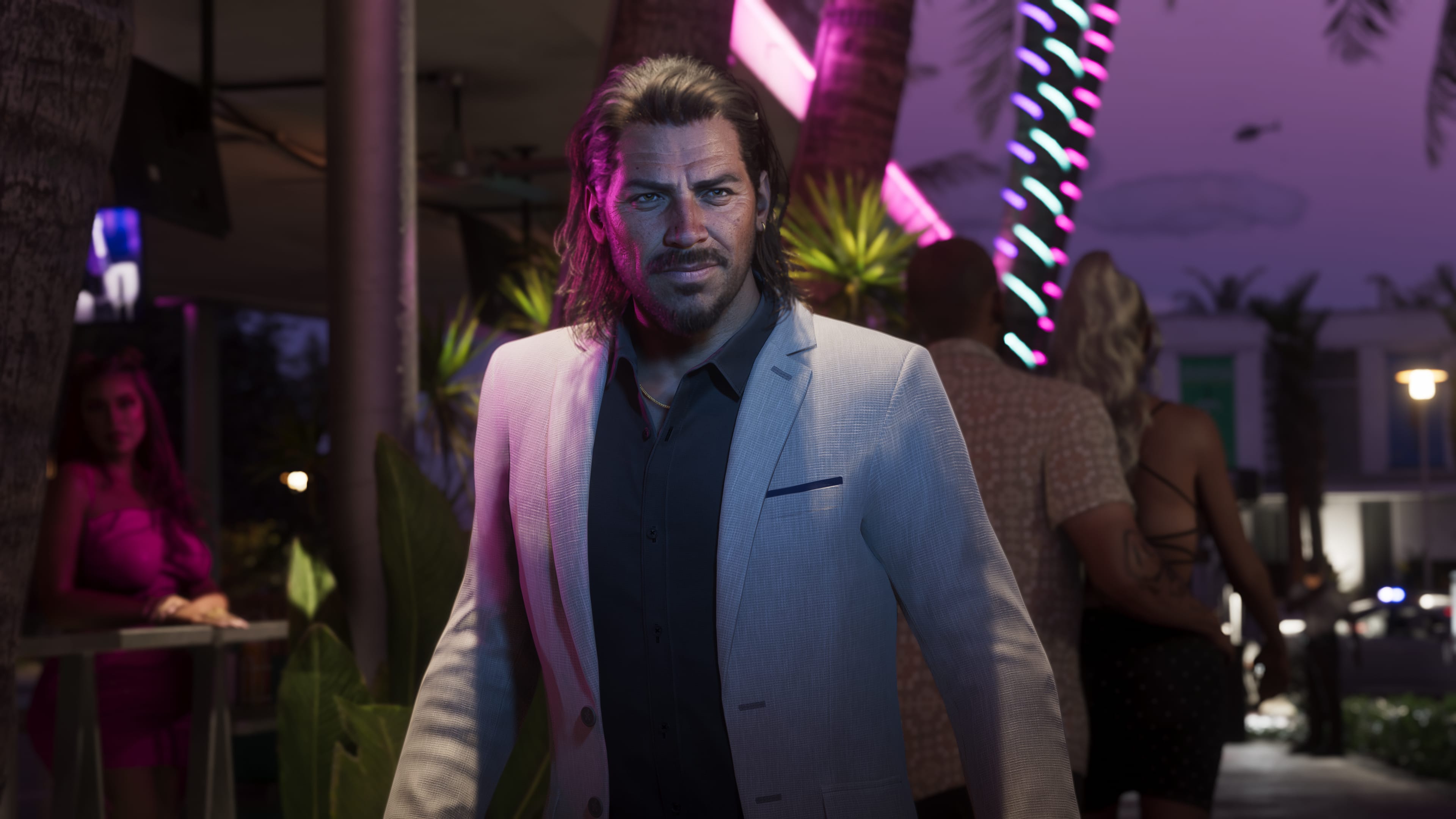 Raul Batista wears a linen suit in GTA 6 Raul Batista wears a linen suit in GTA 6