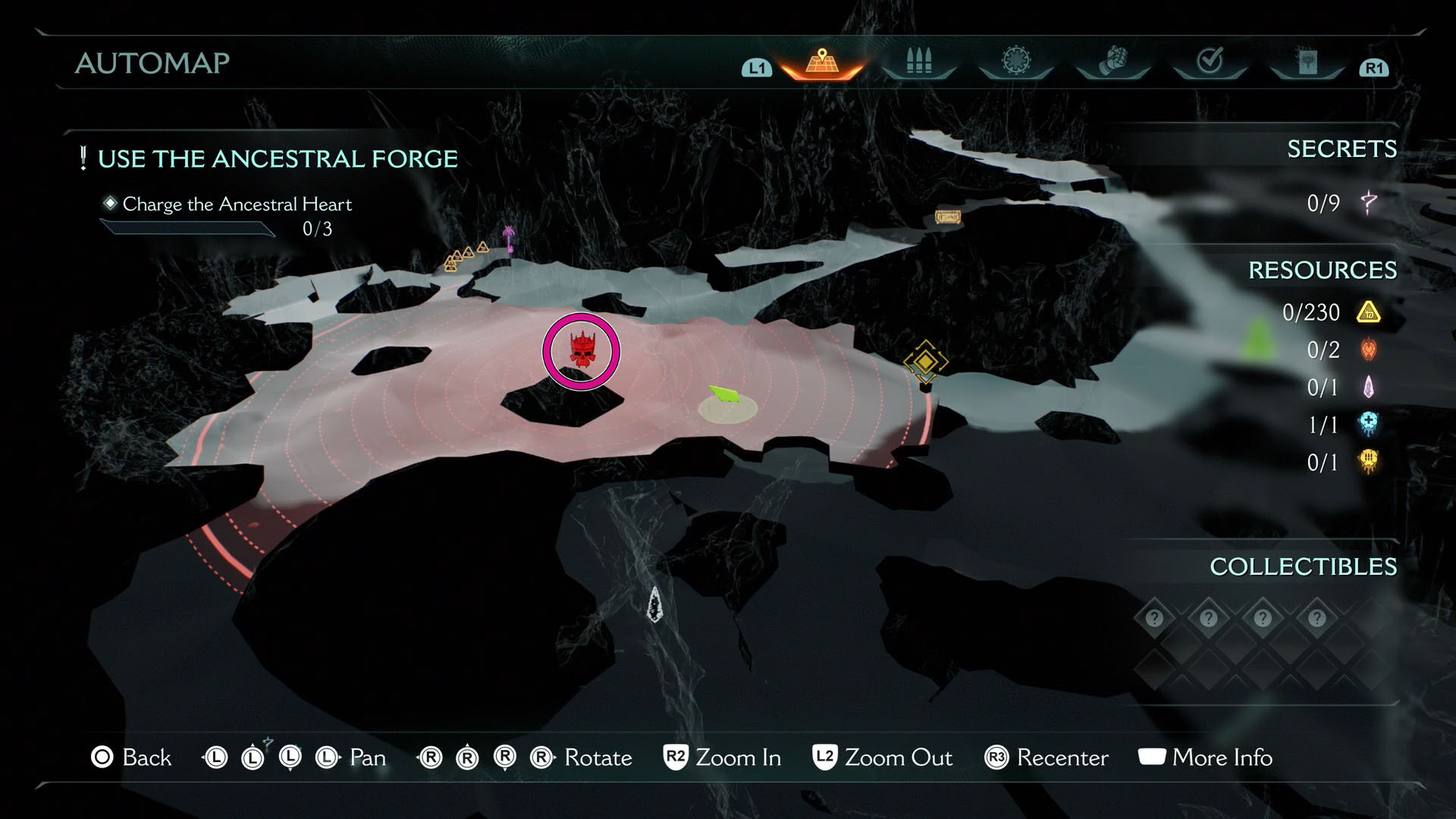 A Doom: The Dark Ages screenshot showing the location on the map of the leader in chapter 9. A Doom: The Dark Ages screenshot showing the location on the map of the leader in chapter 9.