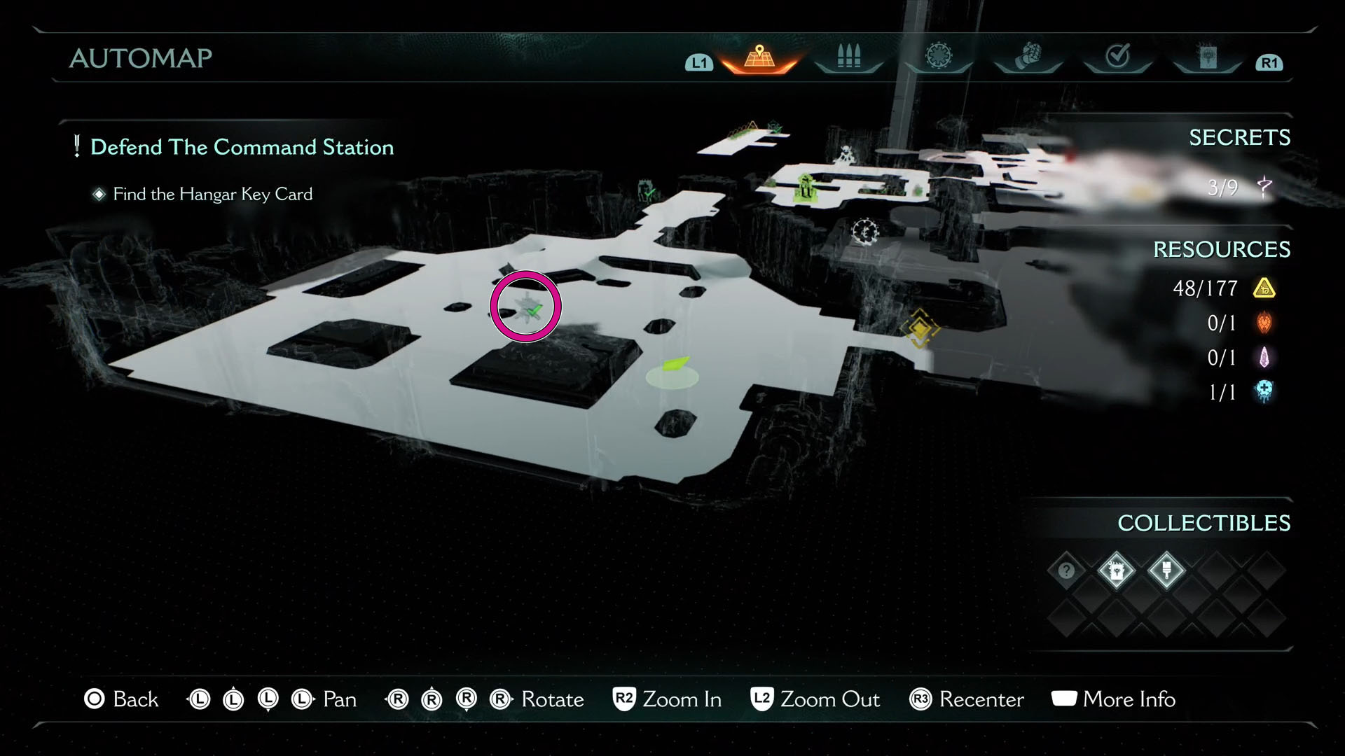 A Doom: The Dark Ages screenshot showing the location of the leader in Chapter 12 on the map. A Doom: The Dark Ages screenshot showing the location of the leader in Chapter 12 on the map.