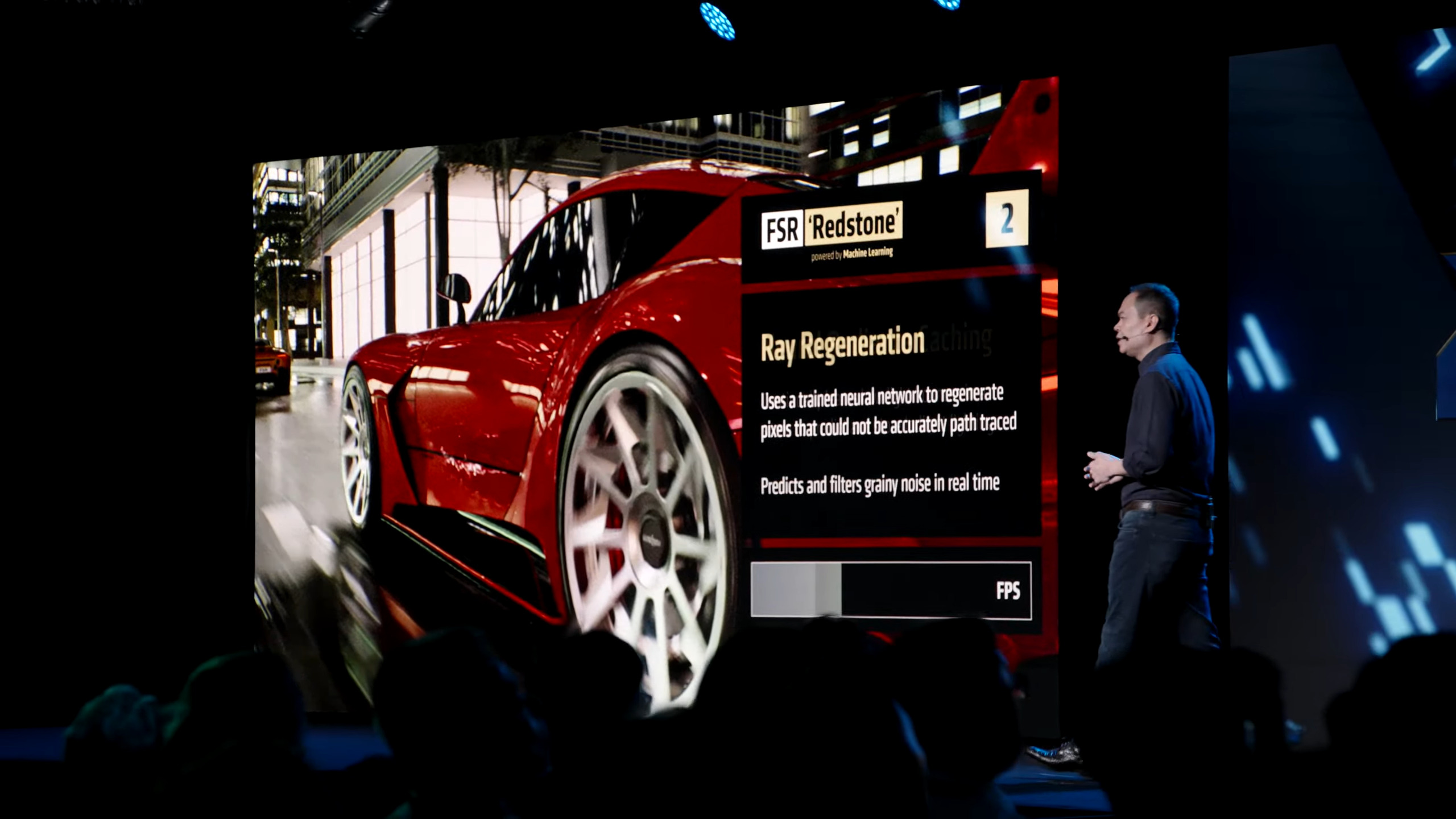 AMD at Computex 2025 announcing FSR 4's Redstone update