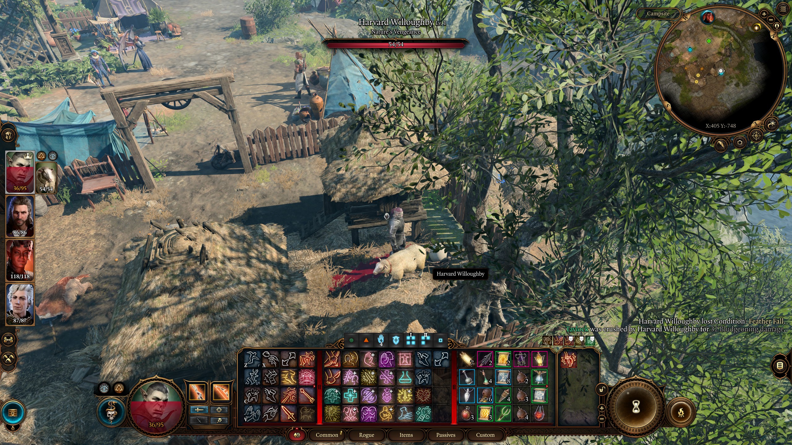 Baldur's Gate 3 Havard Willoughby summoned to camp.