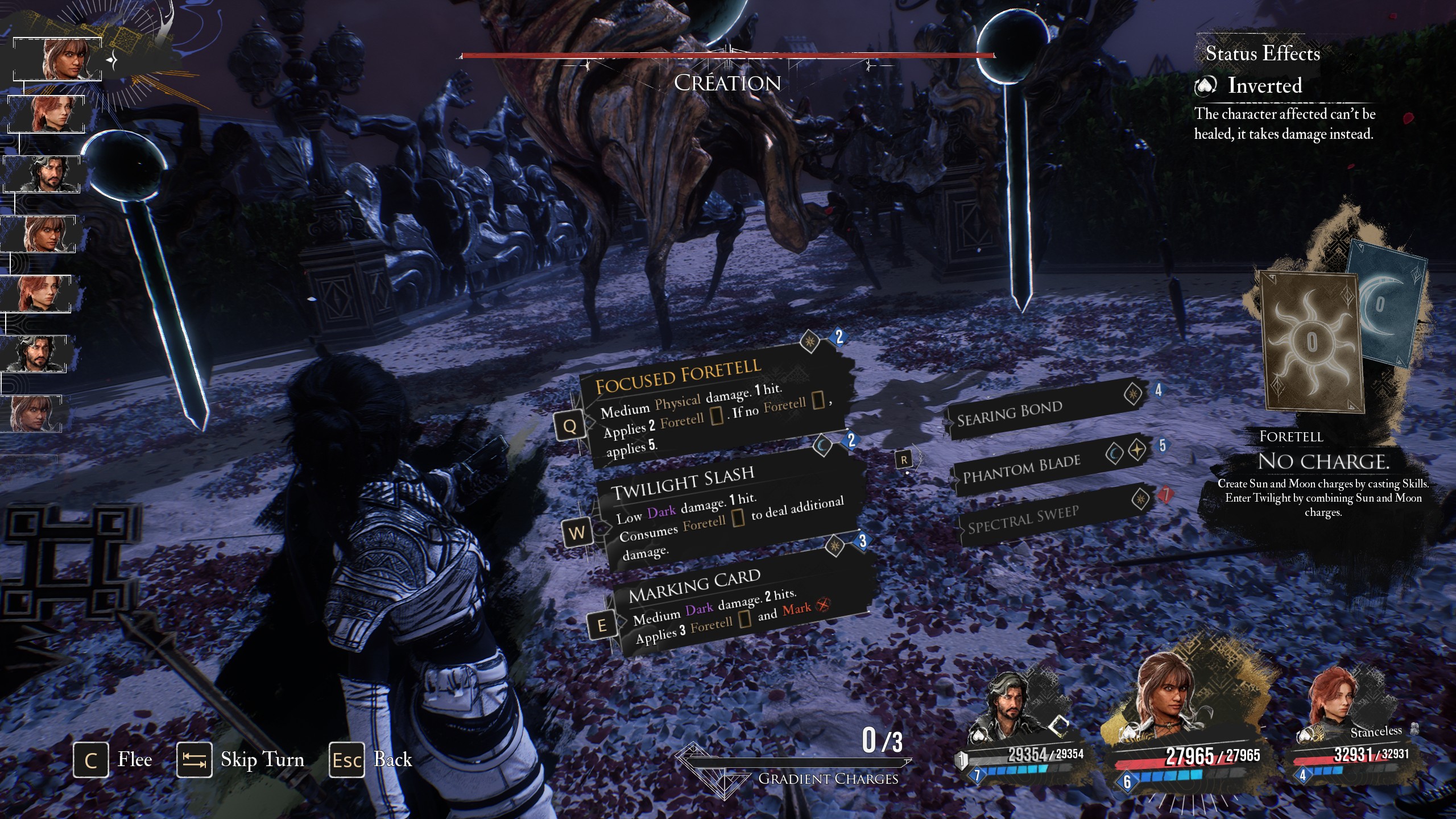 A combat menu shows the best Sciel build skills in Clair Obscur Expedition 33 A combat menu shows the best Sciel build skills in Clair Obscur Expedition 33