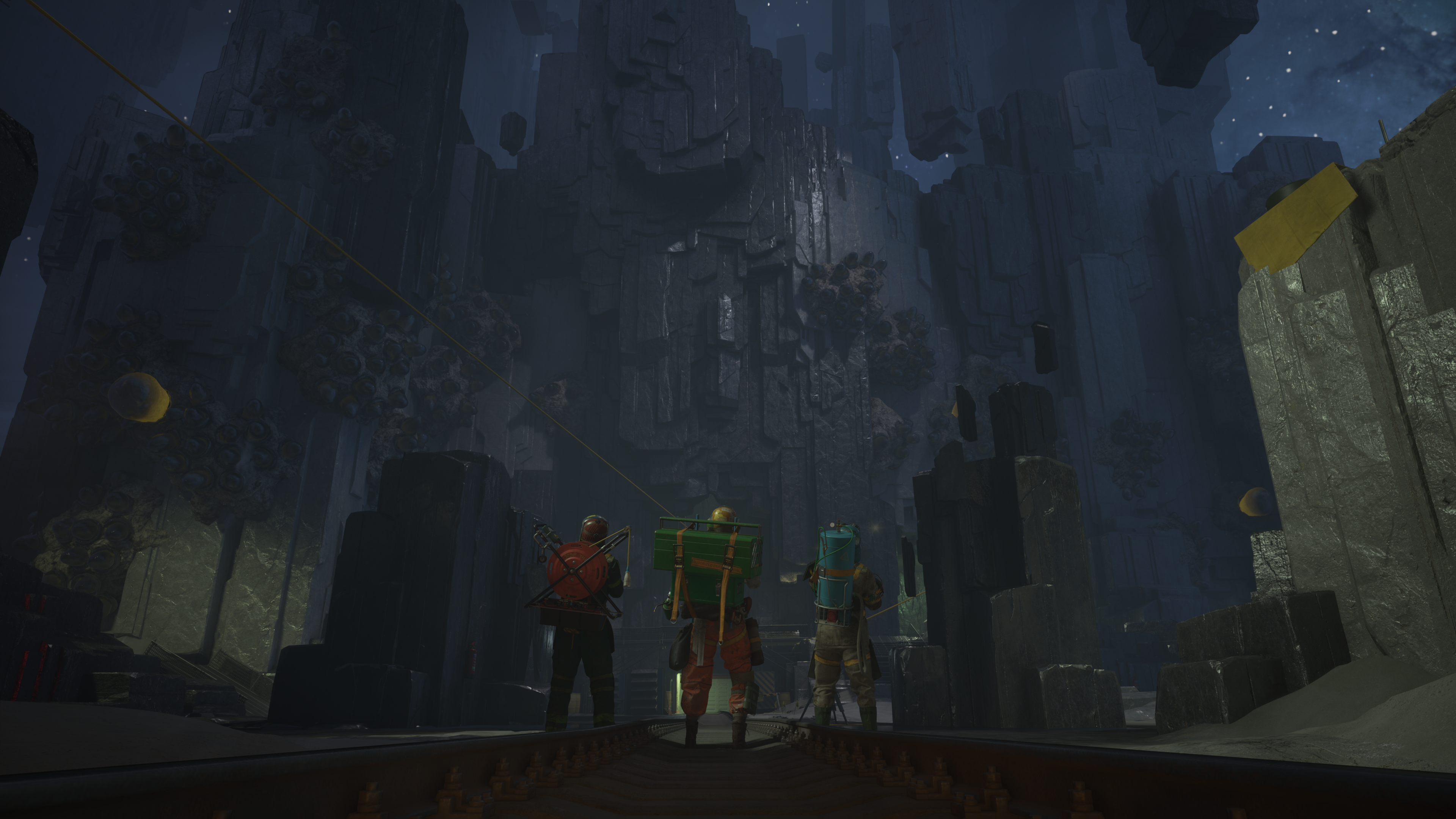 A weird, cavernous environment in FBC: Firebreak.