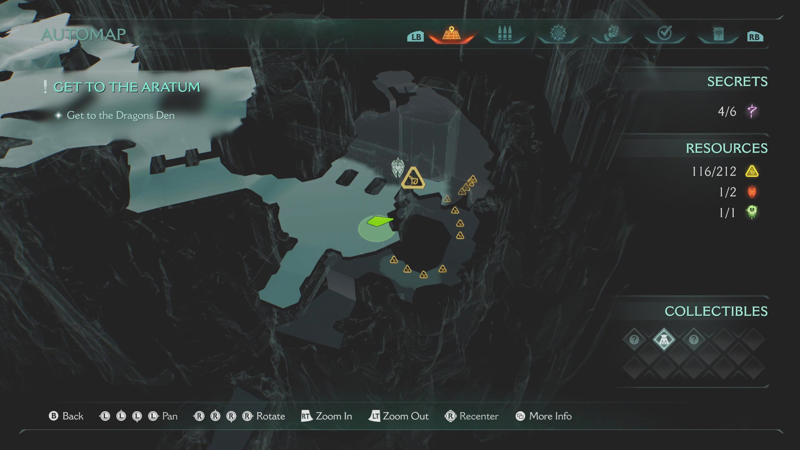 Doom: The Dark Ages Sentinel Barracks secrets - A map showing the location of ruby.