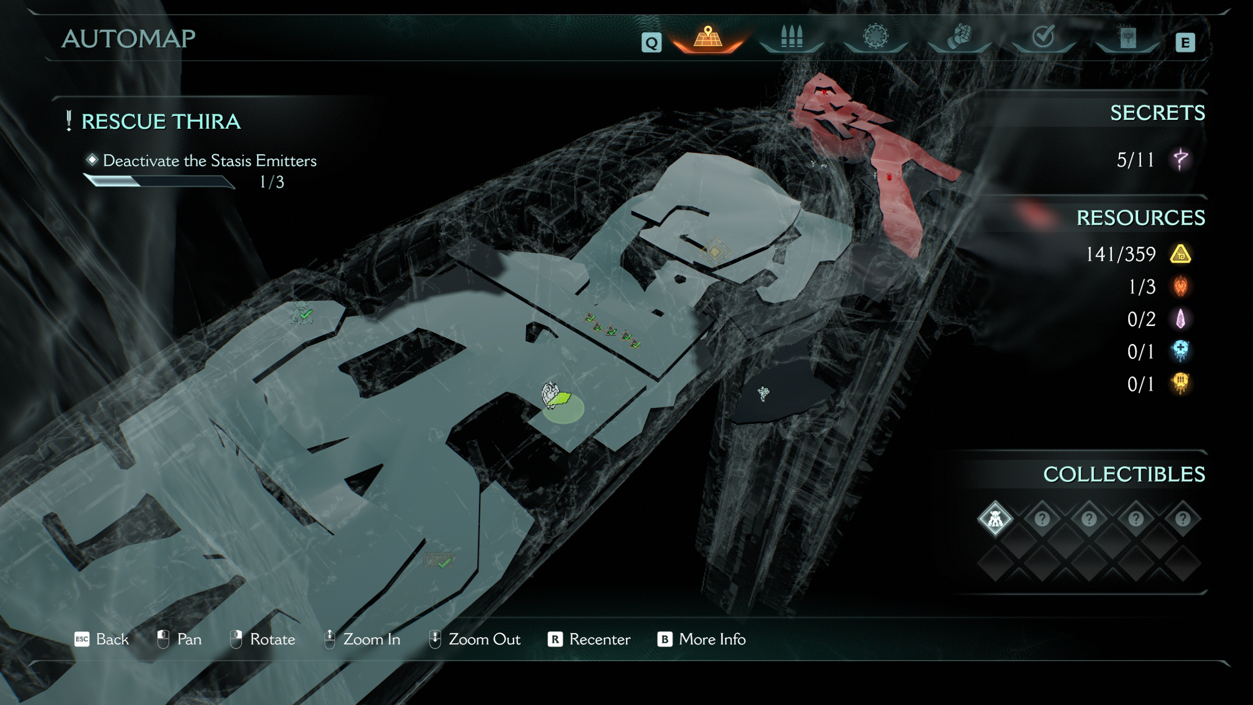 Doom: The Dark Ages Chapter 14 secrets - A map showing the location of a ruby inside the hull of a shipwreck.