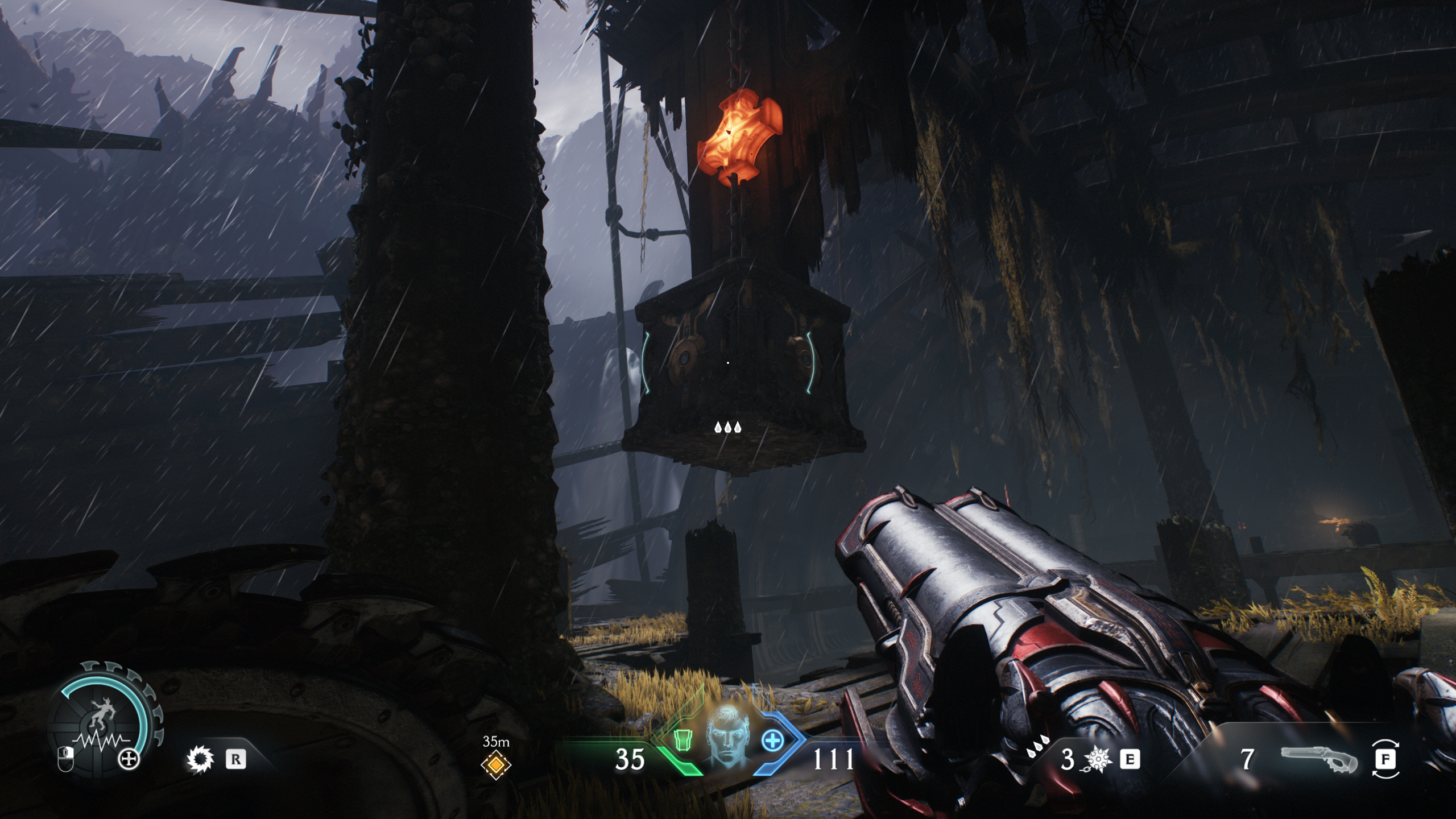 Doom: The Dark Ages Chapter 14 secrets - A cube suspended by a chain inside the hull of a shipwreck.