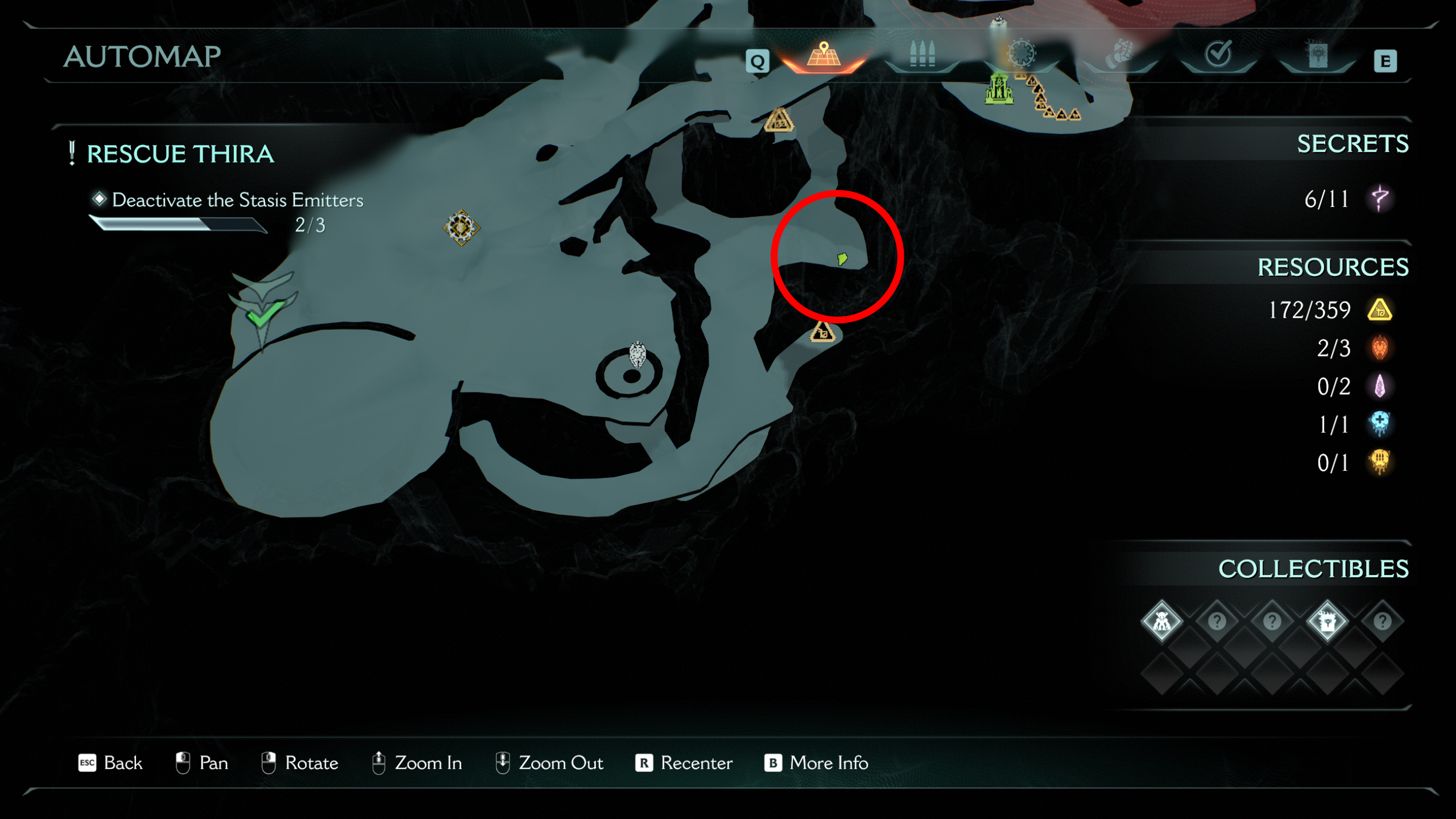 Doom: The Dark Ages Chapter 14 secrets - A map showing you how to access a ruby in a locked tower.