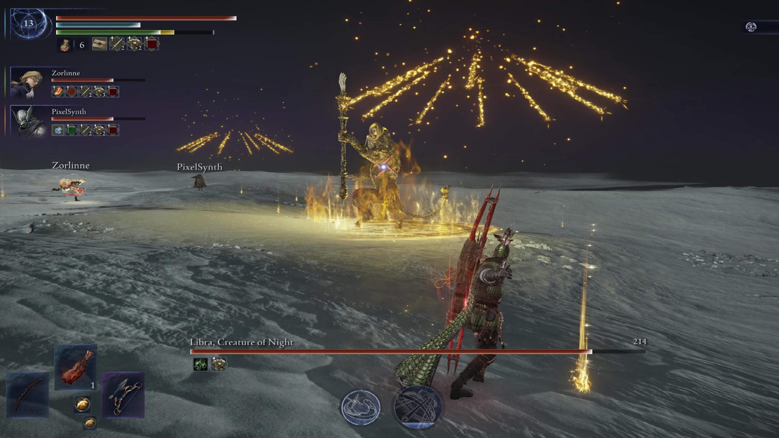 Elden Ring Nightreign Libra boss Equilibrious Beast guide: Libra casting madness showers.