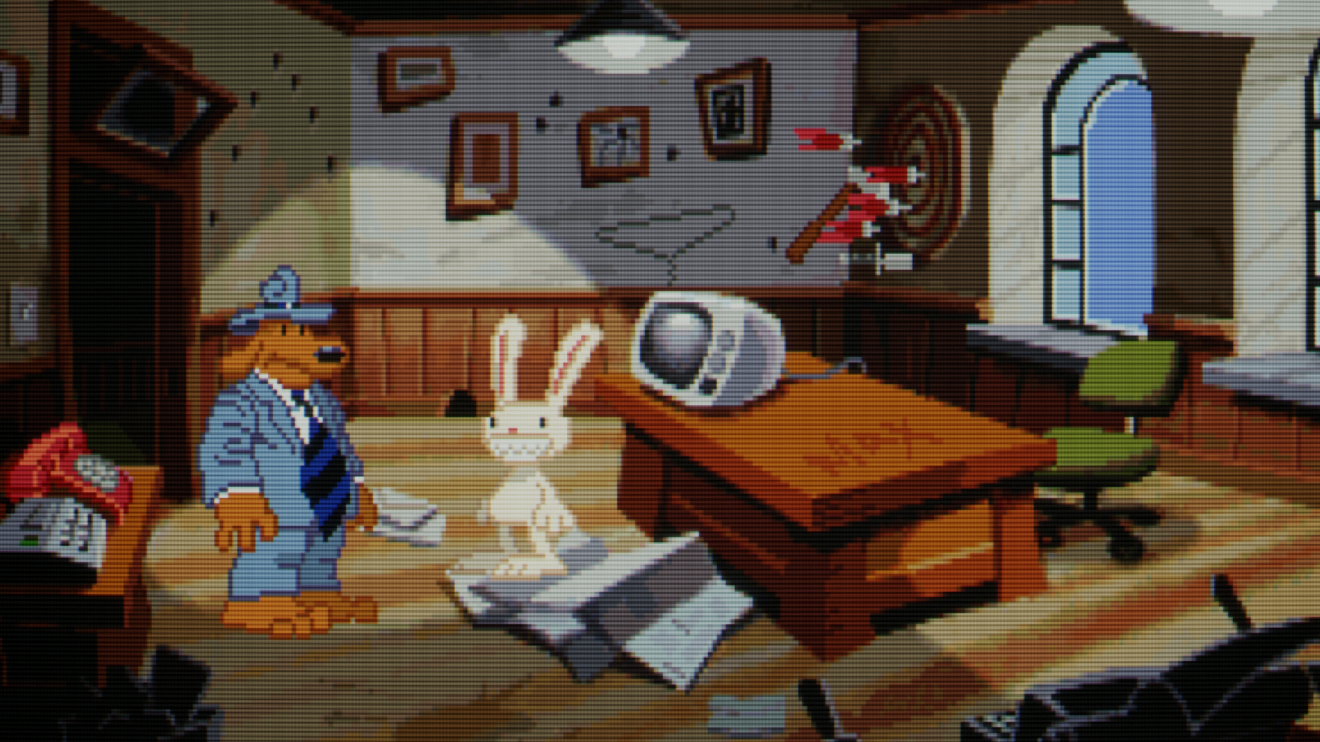 Sam and Max in Max's office