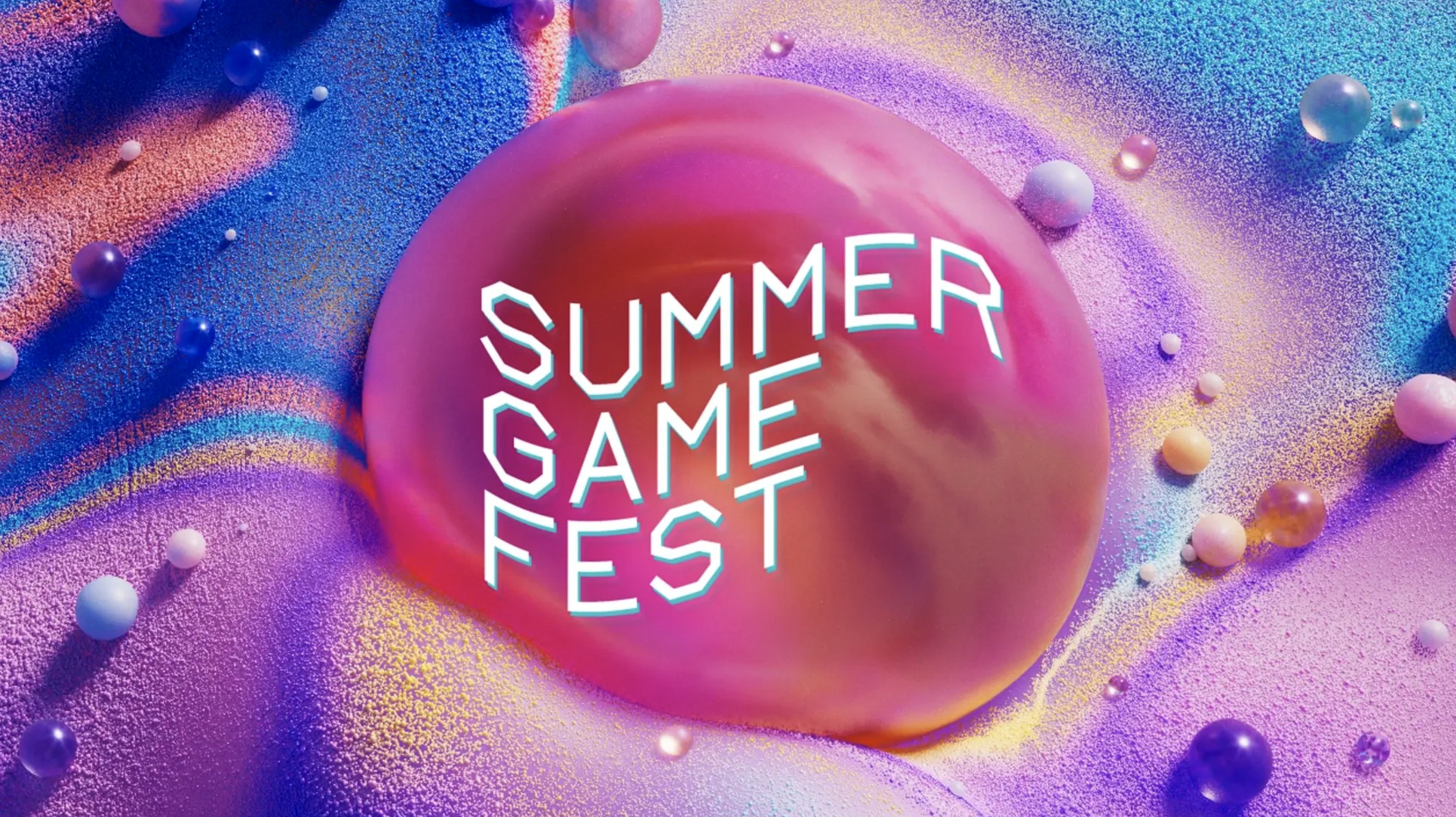 The chromatic pink, blue, and purple Summer Game Fest logo.