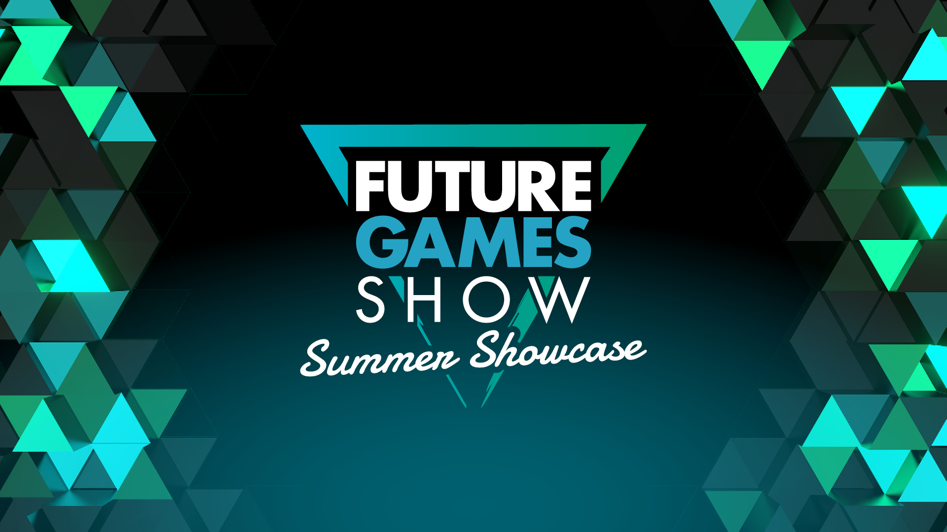 Future Games Show Summer Showcase logo on a blue background