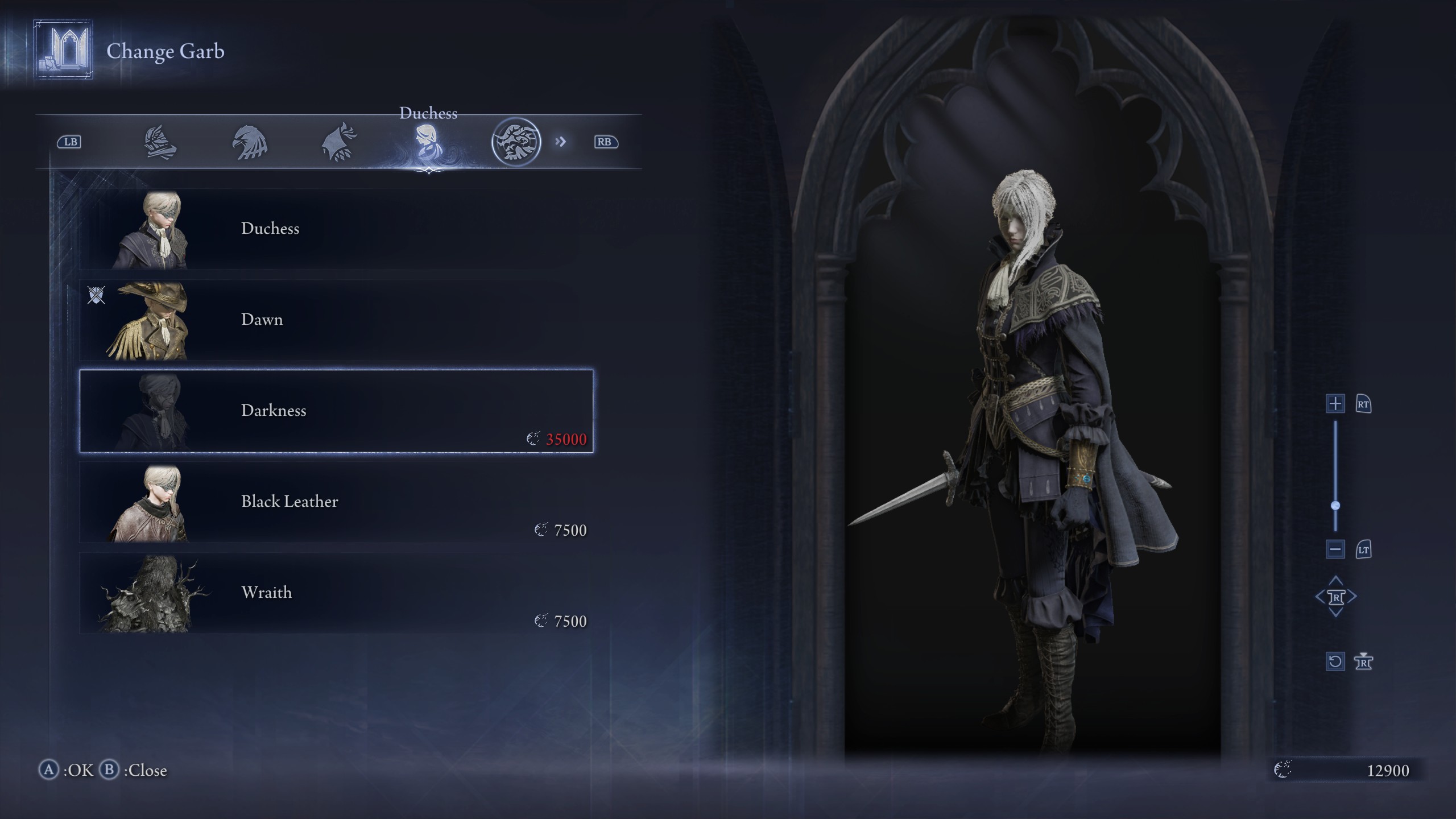 Elden Ring Nightreign outfits - Darkness Duchess