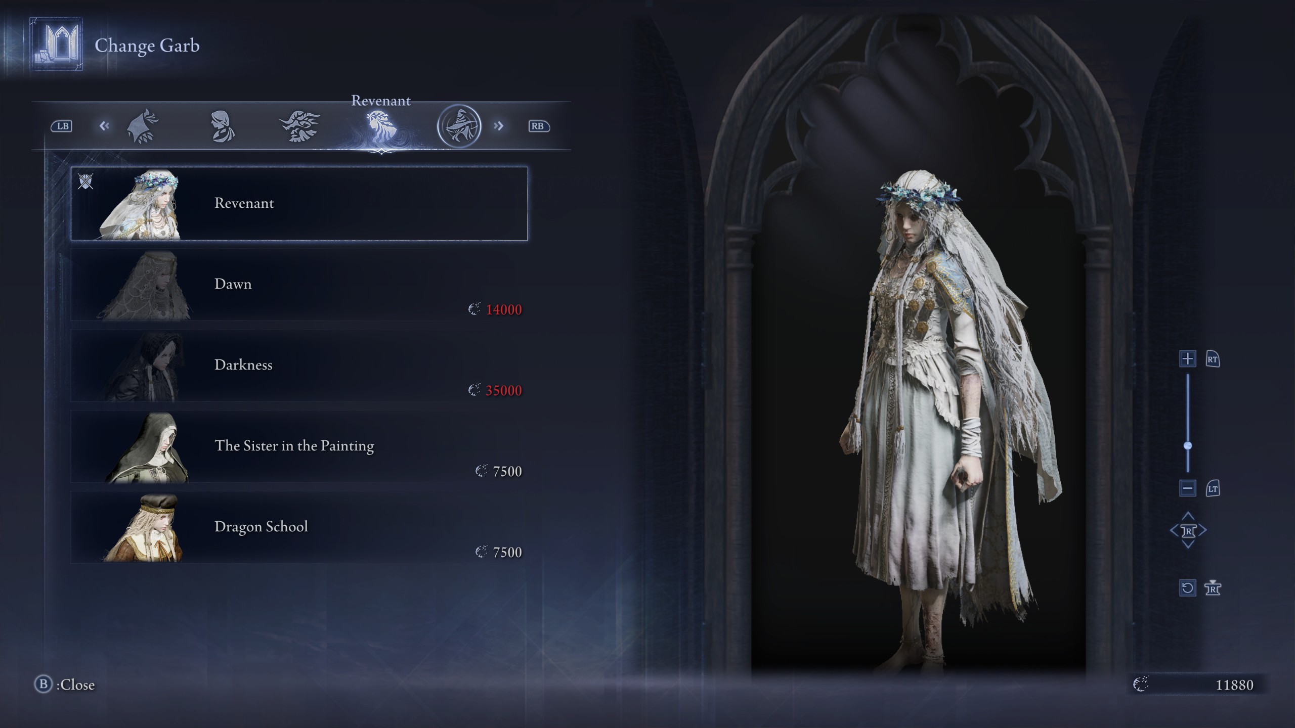 Elden Ring Nightreign outfits - Revenant