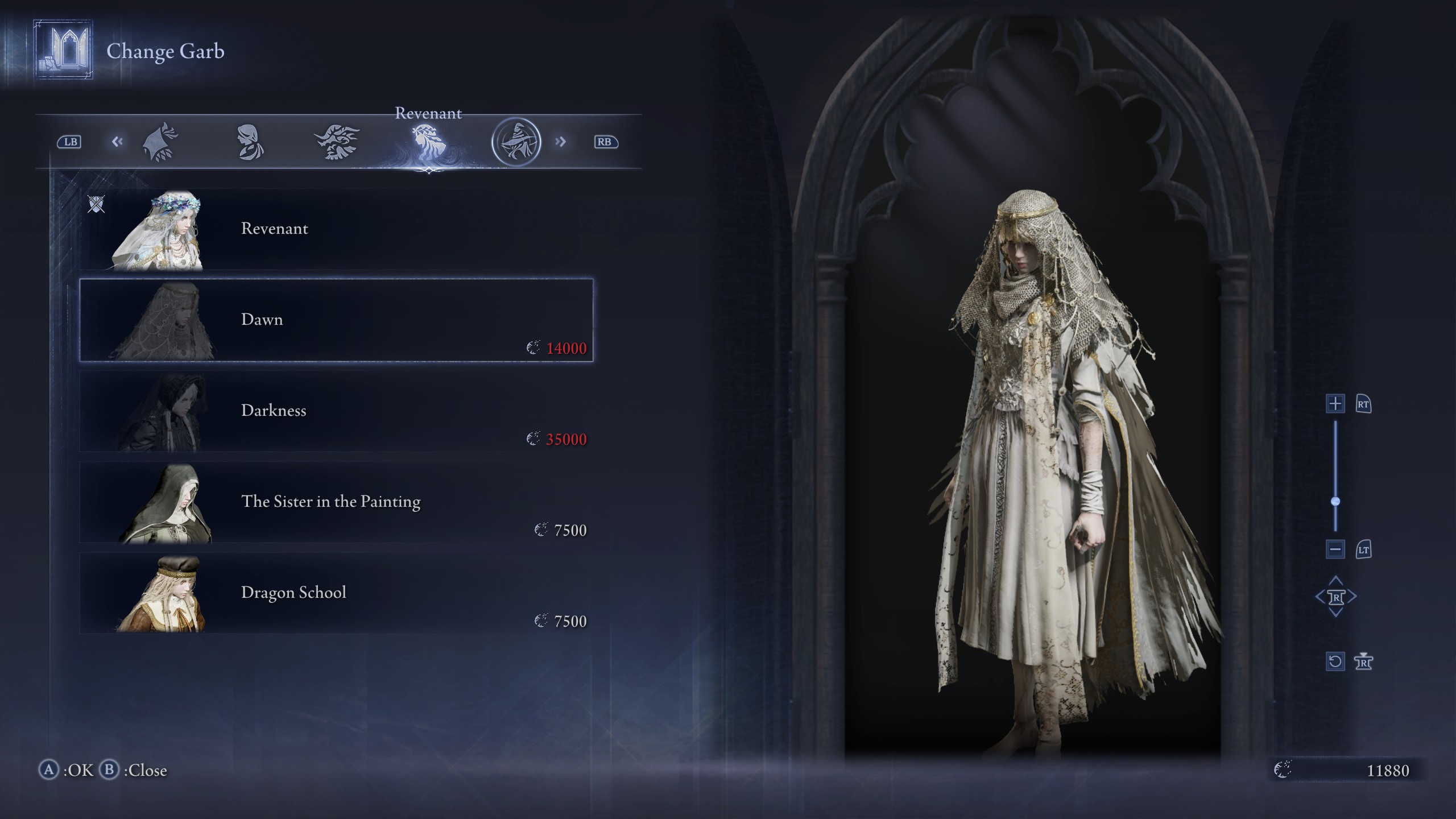 Elden Ring Nightreign outfits - Dawn Revenant