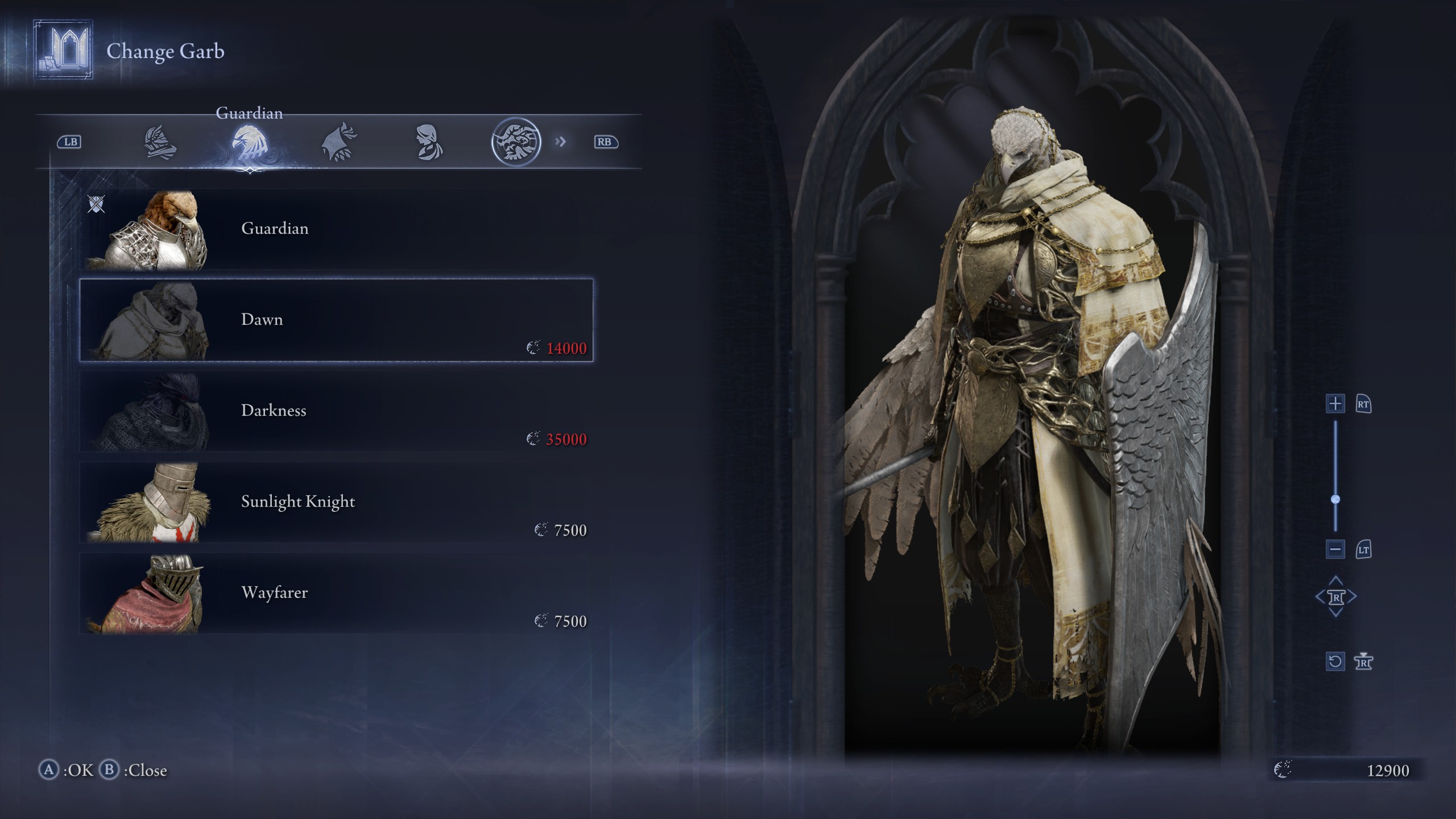 Elden Ring Nightreign outfits - Dawn Guardian