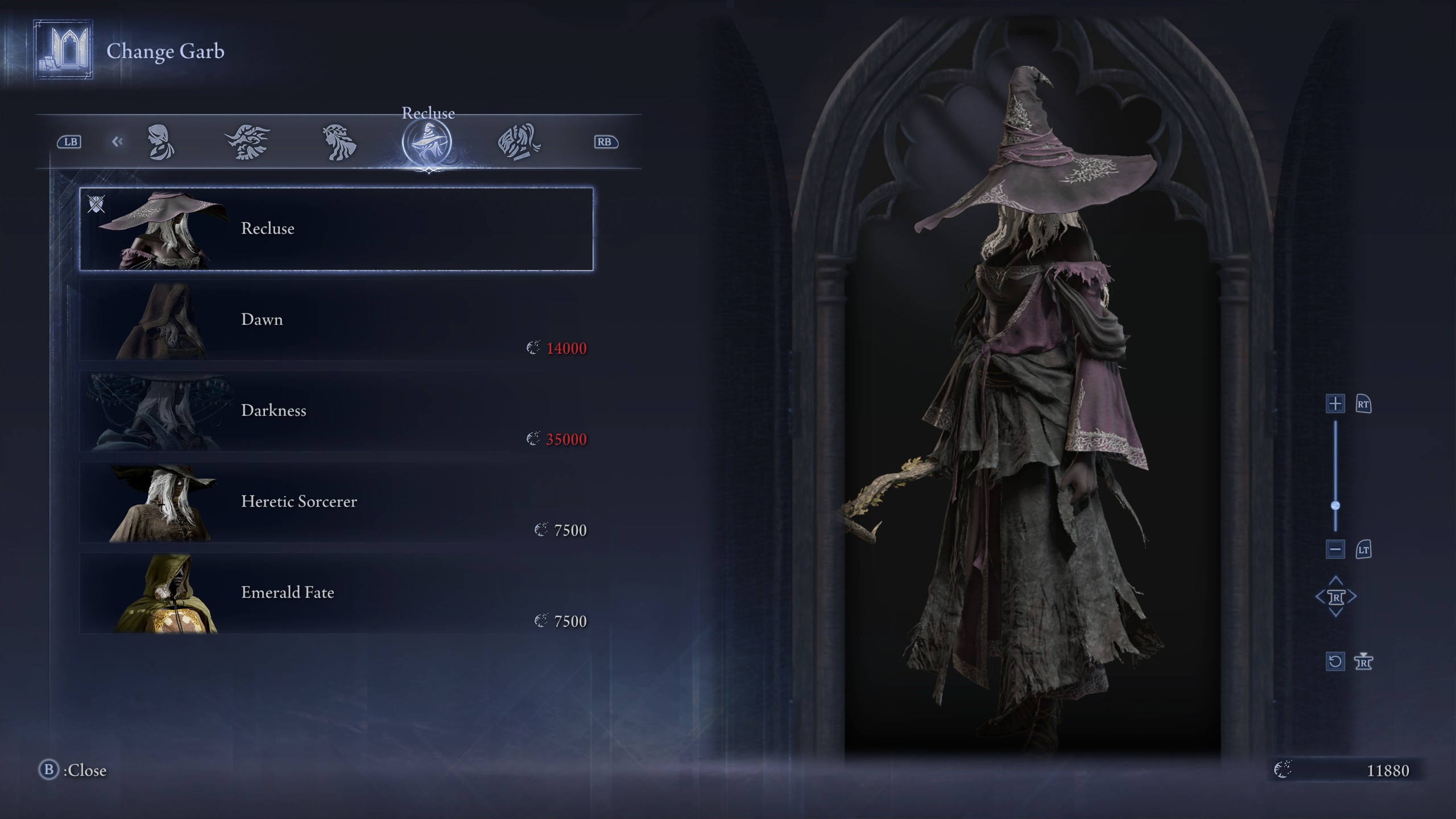 Elden Ring Nightreign outfits - Recluse