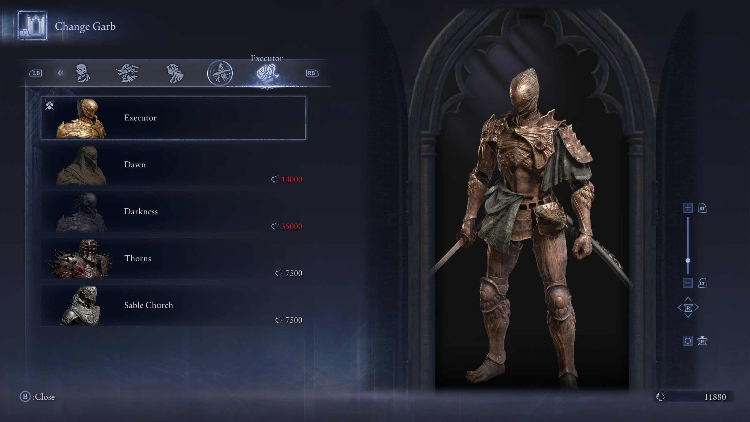 Elden Ring Nightreign outfits - Executor