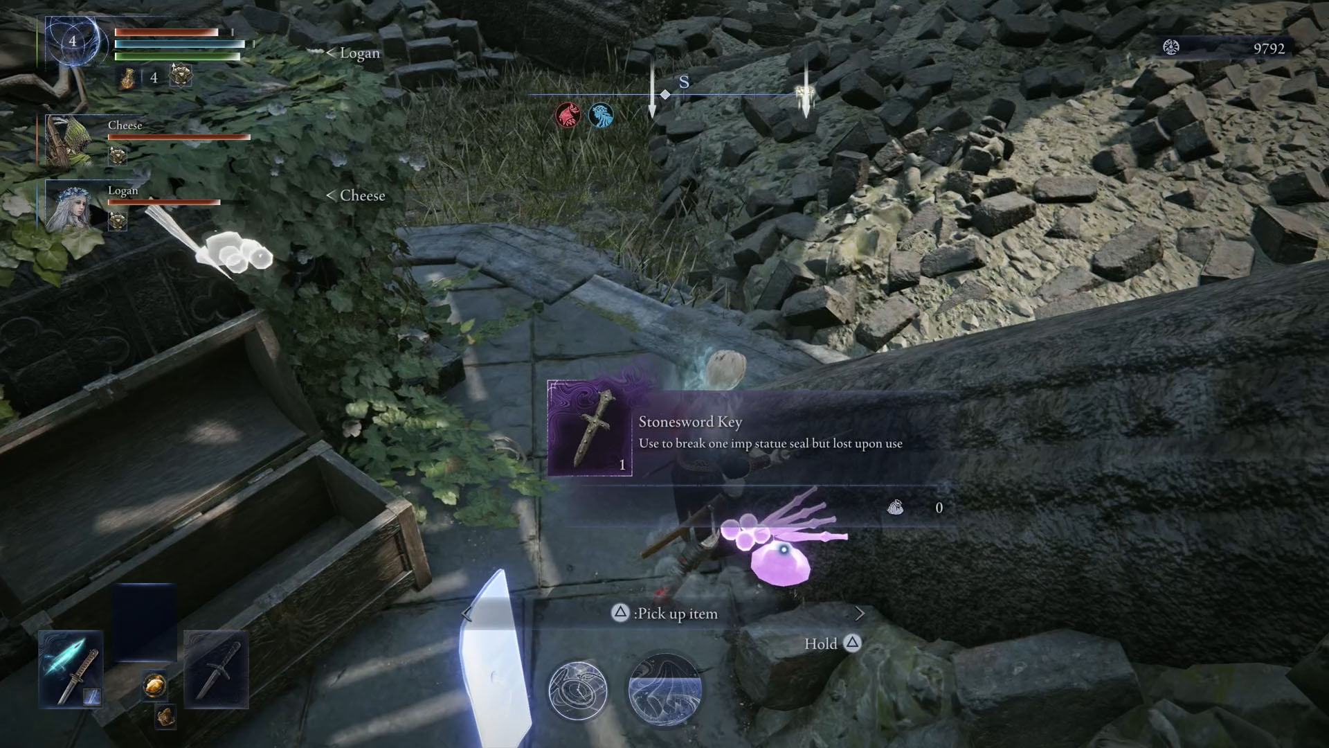 An Elden Ring Nightreign screenshot showing a Stonesword Key that appeared after a chest was opened. An Elden Ring Nightreign screenshot showing a Stonesword Key that appeared after a chest was opened.