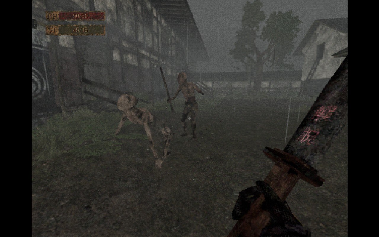 A screenshot from Labyrinth of the Demon King showing two enemies fighting each other