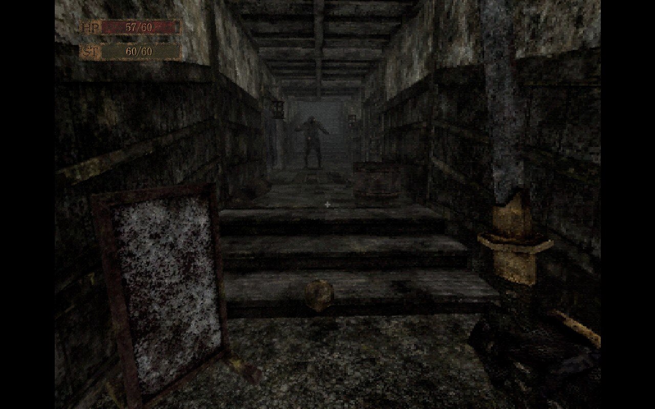 A screenshot from Labyrinth of the Demon King showing a fierce enemy in the distance