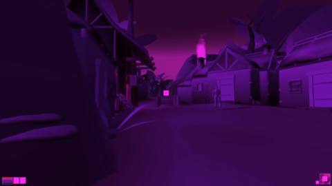 Morrowind with every texture deleted is a beautiful magenta fever dream