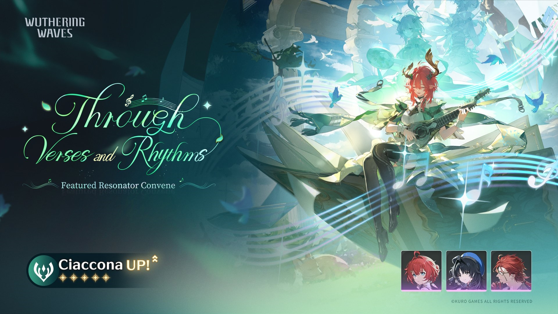 Wuthering Waves banner details for Ciaccona