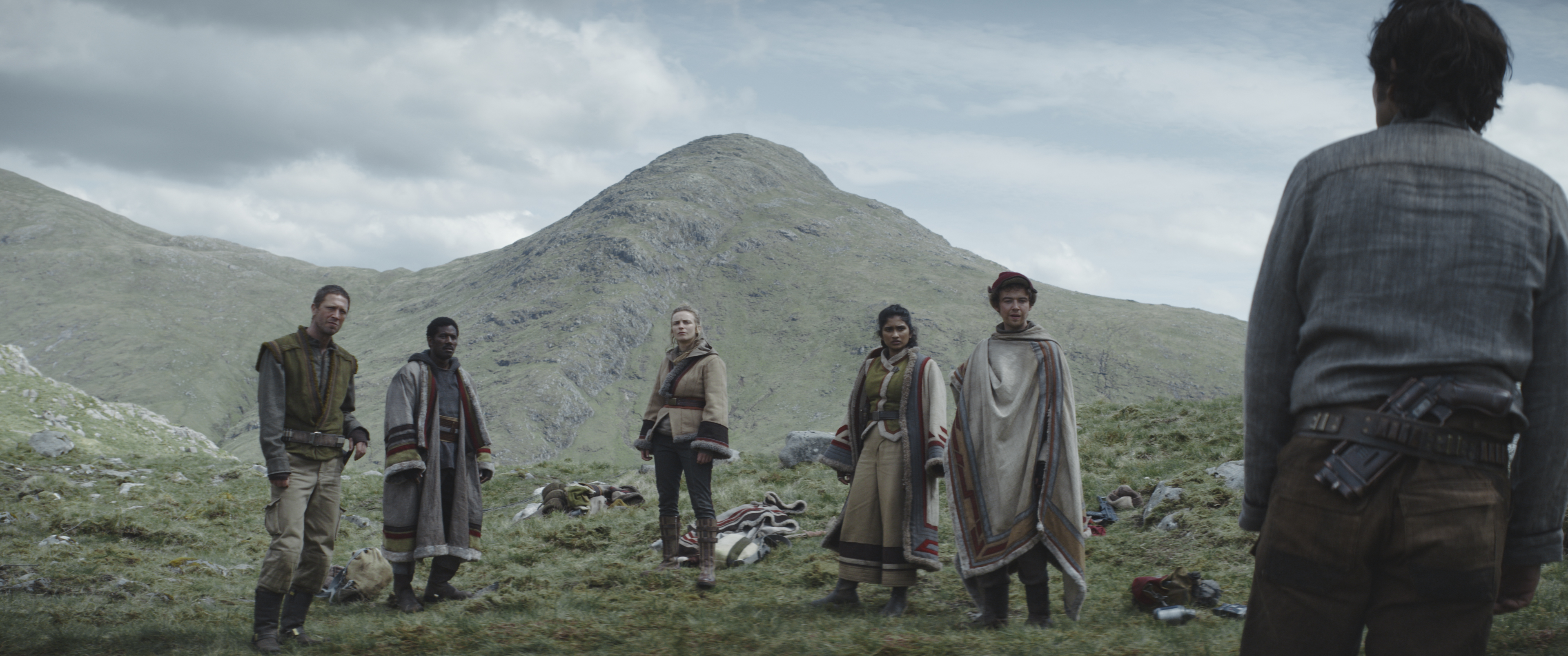 Andor meeting his Aldhani team, including Vel and Cinta in a still from season 1 Andor meeting his Aldhani team, including Vel and Cinta in a still from season 1