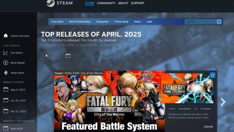 Steam’s monthly top-releases charts just got a huge makeover