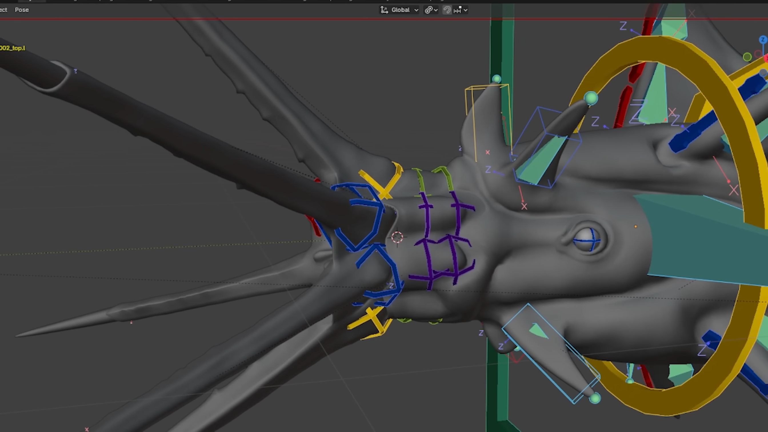 A Leviathan model, seemingly in Blender, from Subnautica 2.
