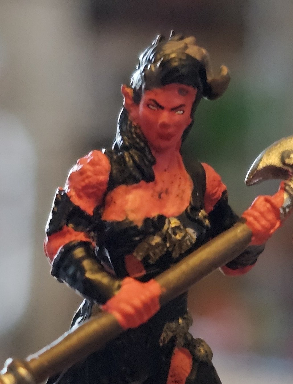 A series of pretty bad pre-painted miniatures of the Baldur's Gate 3 cast, as posted by @HighLODLar on X.