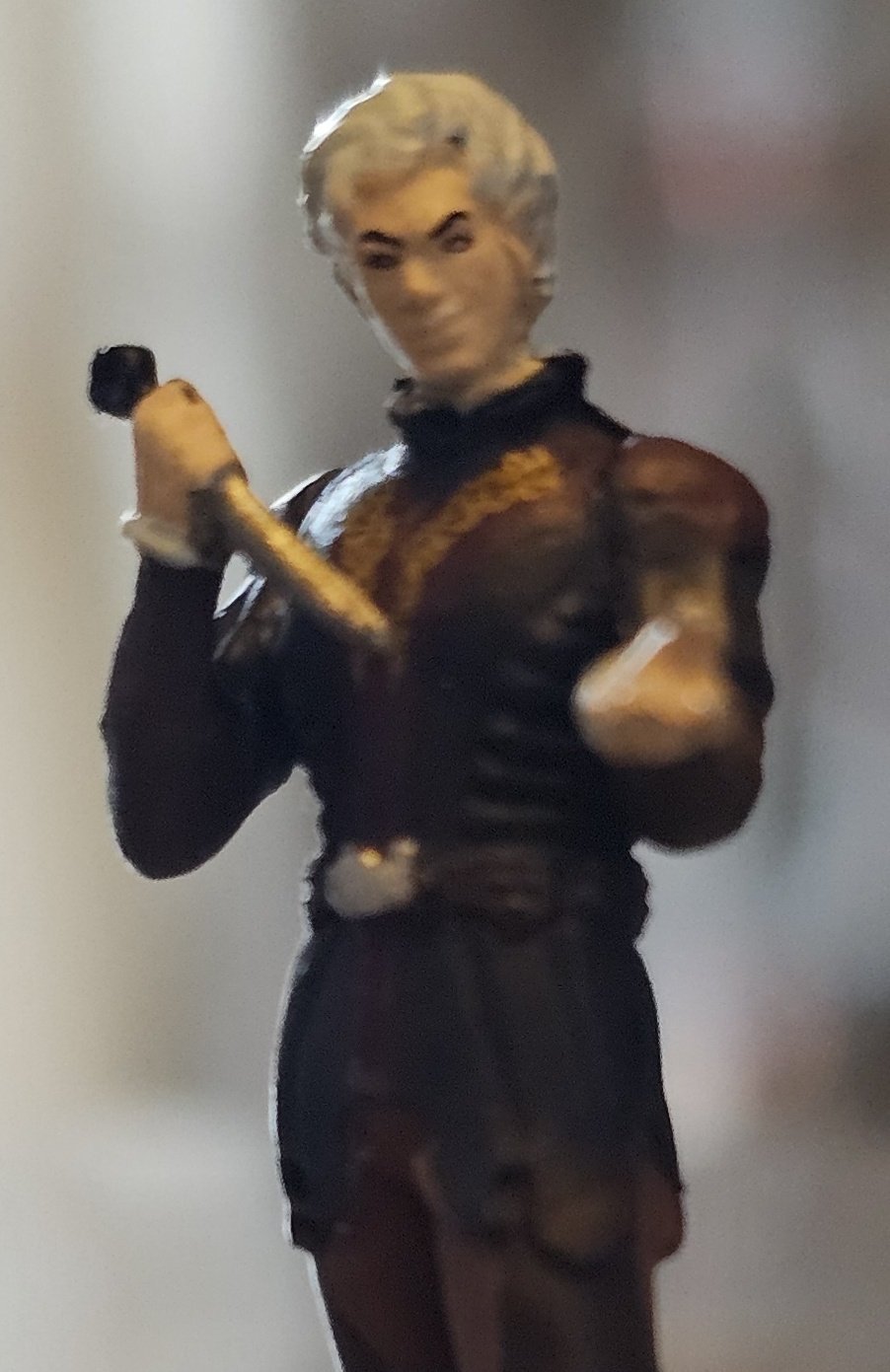 A series of pretty bad pre-painted miniatures of the Baldur's Gate 3 cast, as posted by @HighLODLar on X.