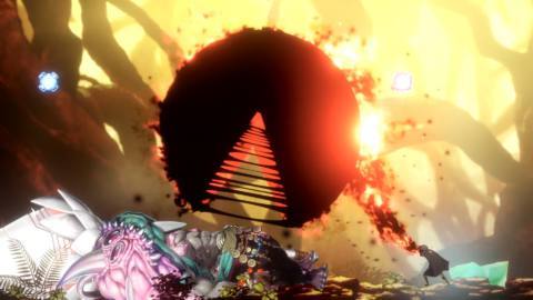 The dark Pac-Man Metroidvania secretly has what I can only describe as Pac-Man Championship Edition 3 hidden inside of it