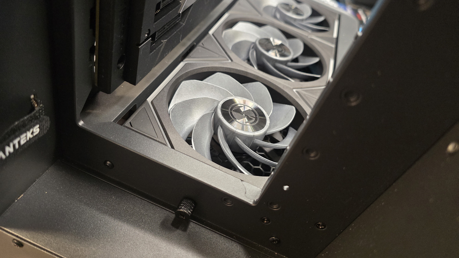 An RX 9070 XT gaming PC being built, step-by-step.