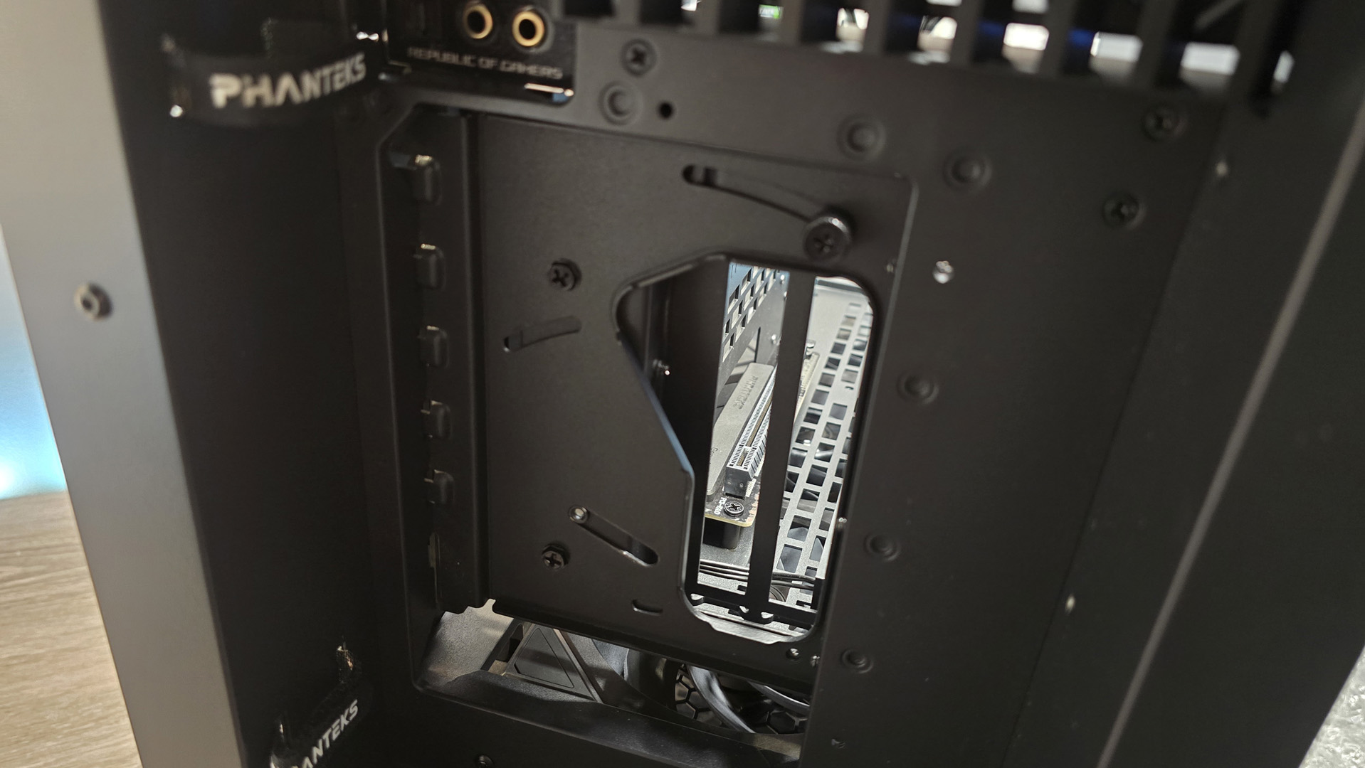 An RX 9070 XT gaming PC being built, step-by-step.