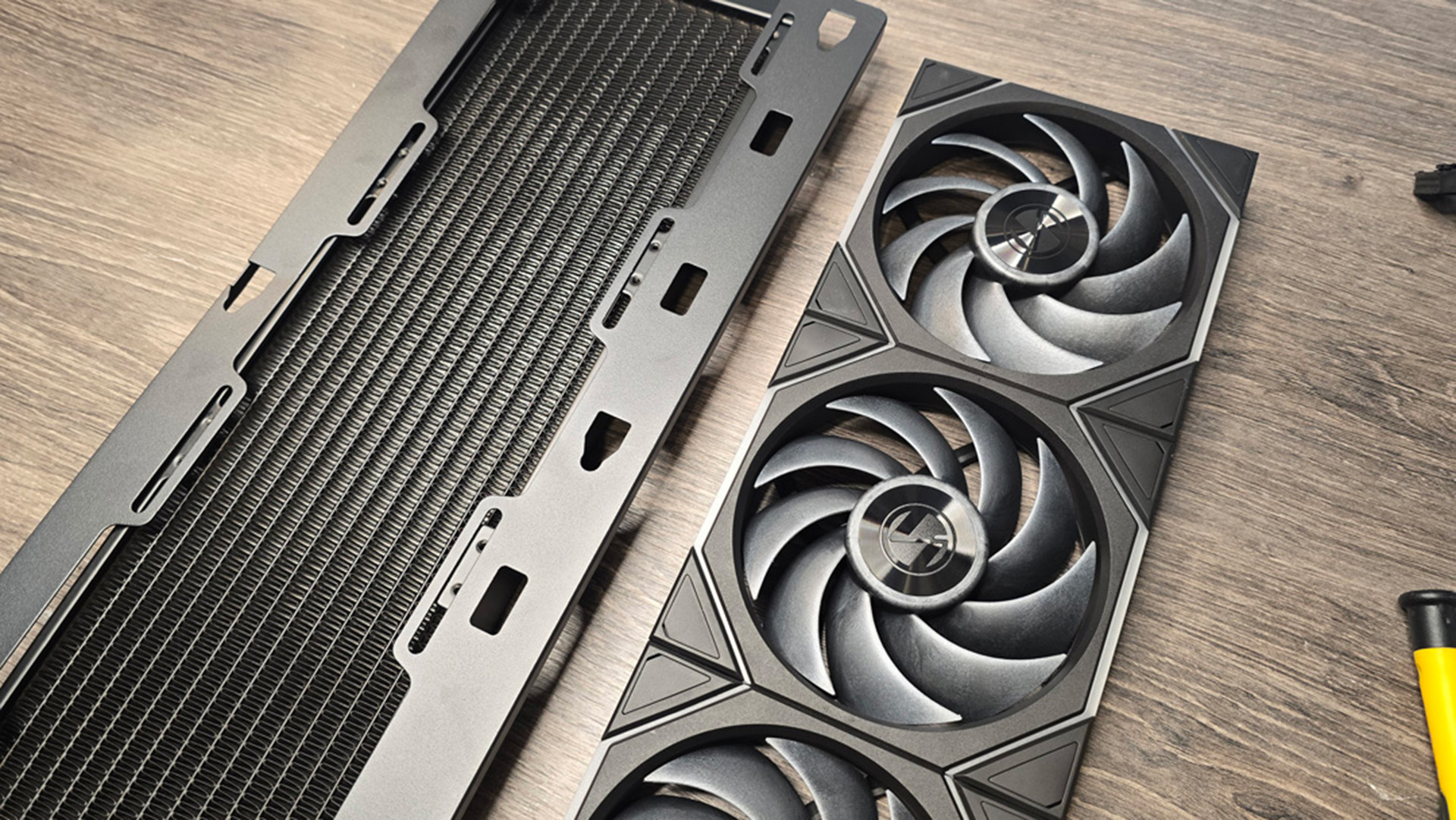 An RX 9070 XT gaming PC being built, step-by-step.