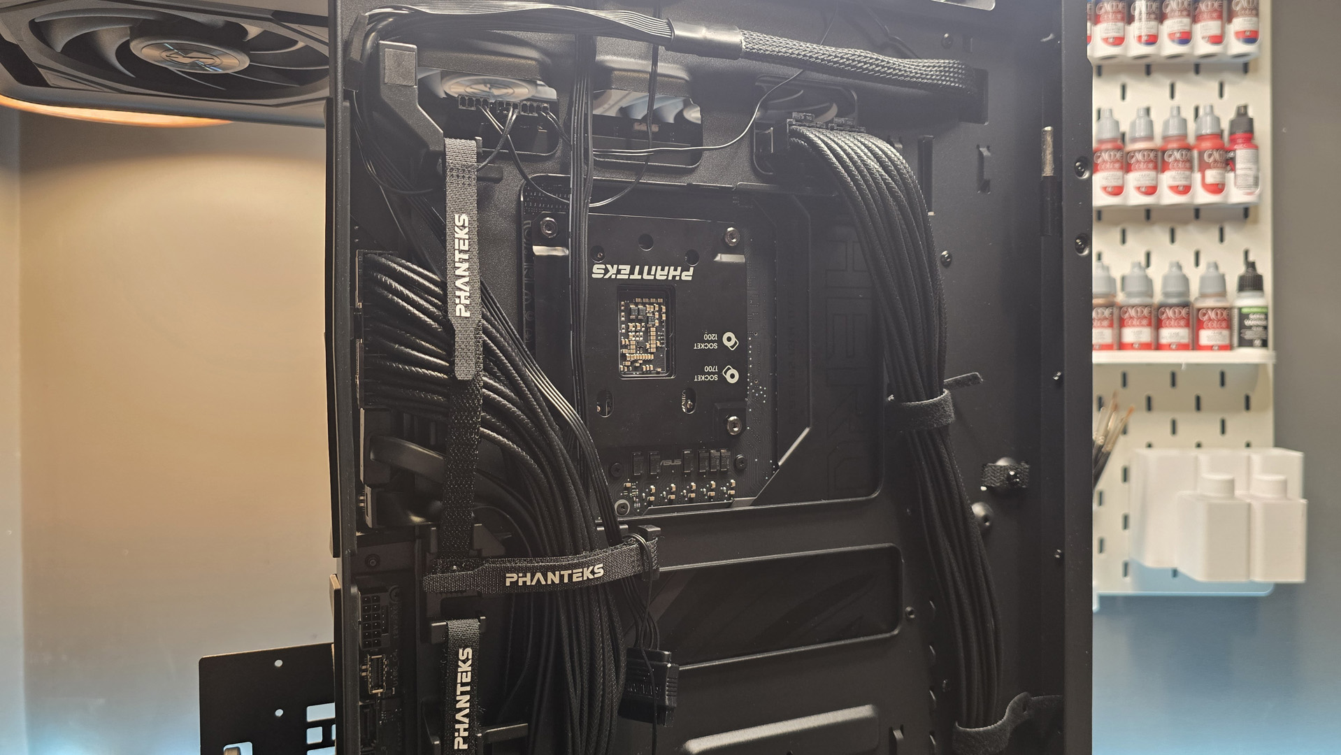 An RX 9070 XT gaming PC being built, step-by-step.