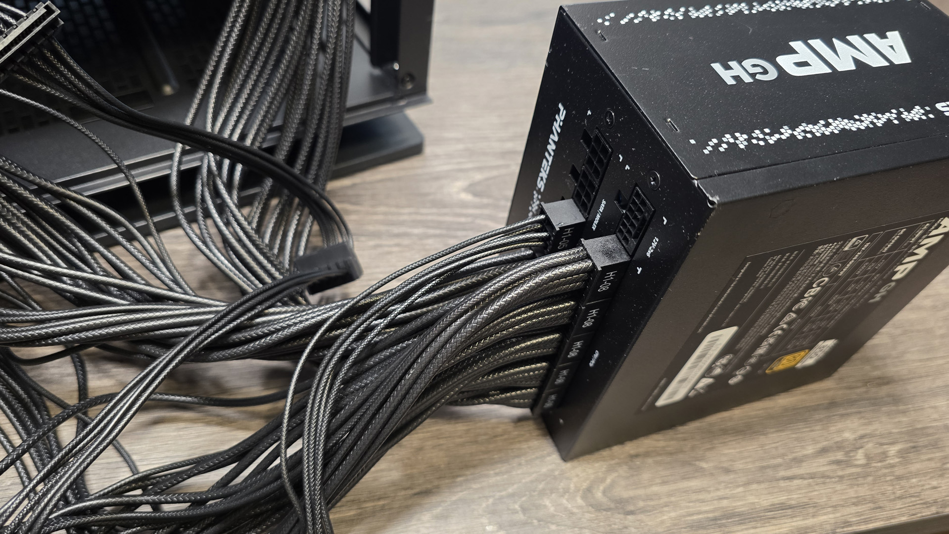 An RX 9070 XT gaming PC being built, step-by-step.