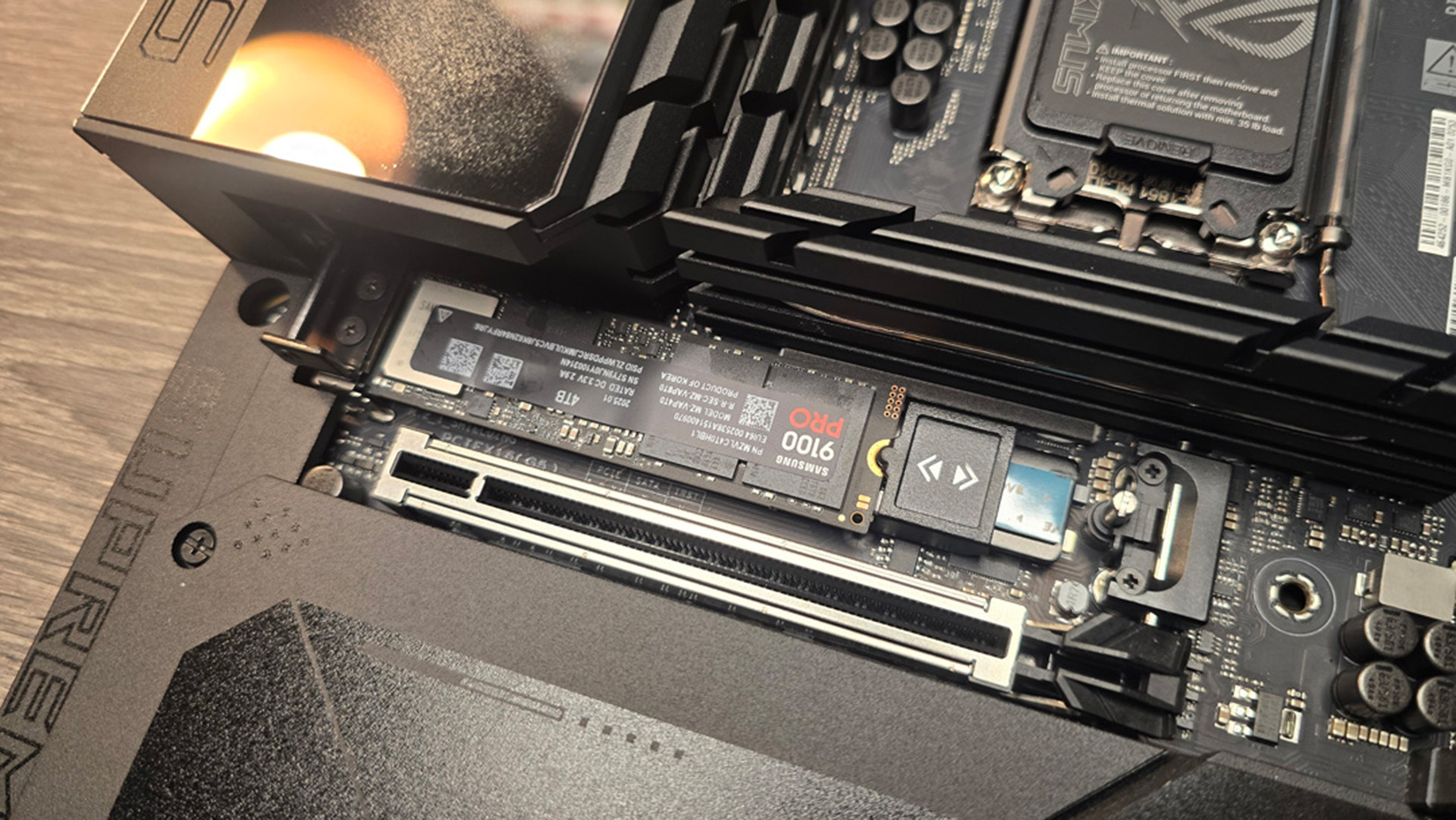 An RX 9070 XT gaming PC being built, step-by-step.
