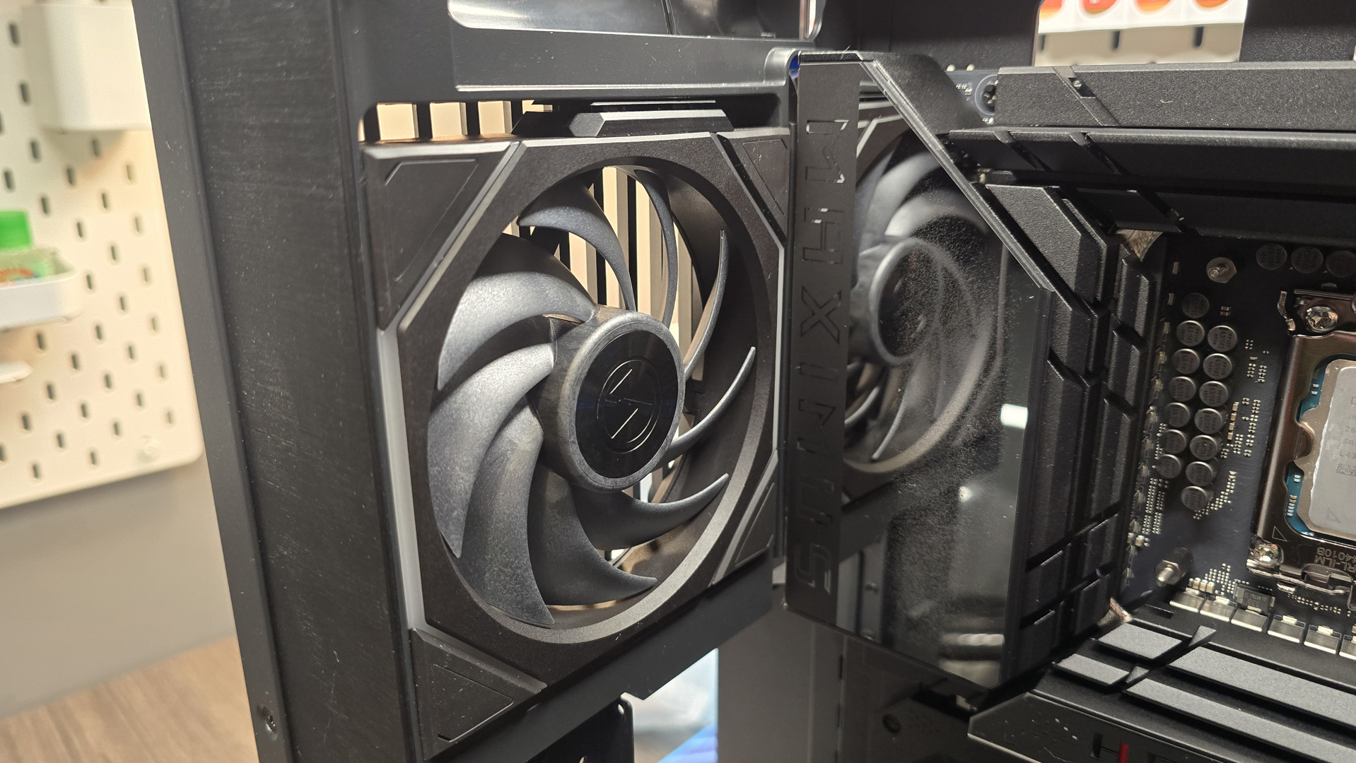 An RX 9070 XT gaming PC being built, step-by-step.