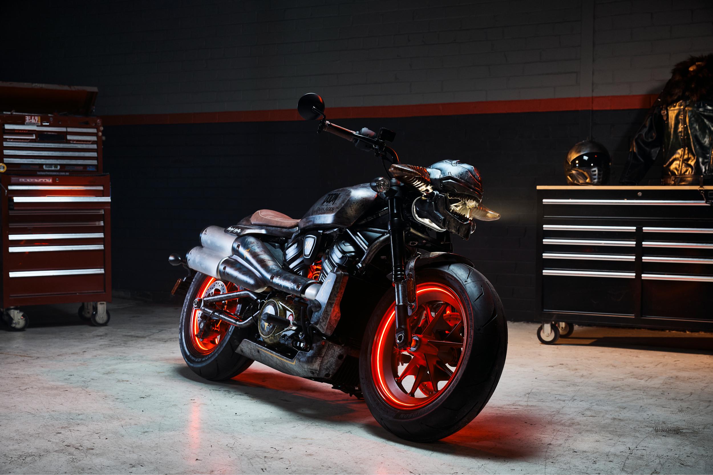 The Doom themed collaboration between Harley Davidson and Bethesda
